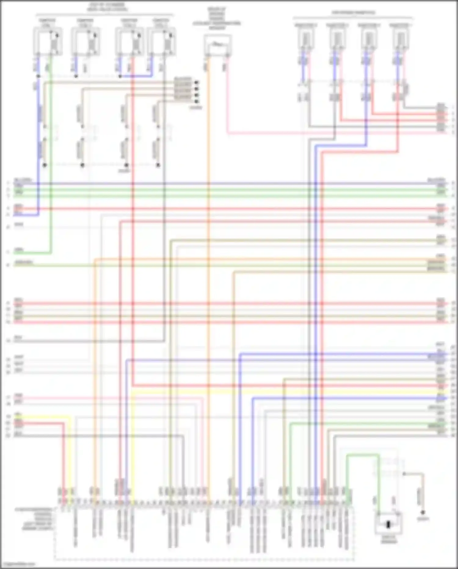 Forte Kia II (2013-2016): Wiring diagram engine performance 1.6l turbo, mfi control circuit, a/t (3 of 7)