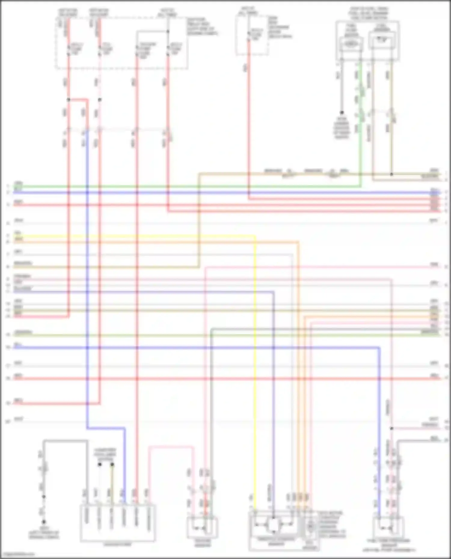 Forte Kia II (2013-2016): Wiring diagram engine performance 1.6l turbo, mfi control circuit, a/t (6 of 7)