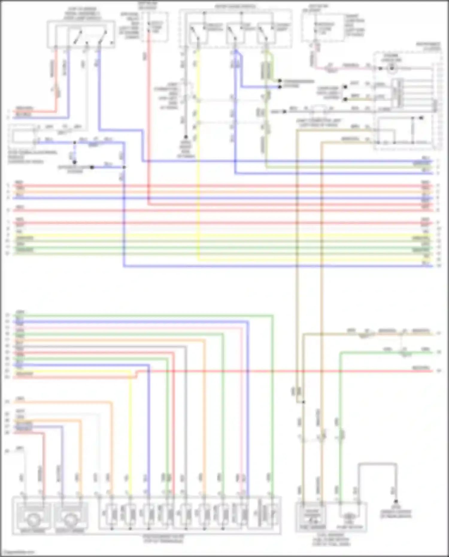 Forte Kia II (2013-2016): Wiring diagram engine performance 1.8l, mfi control circuit, a/t (3 of 5)
