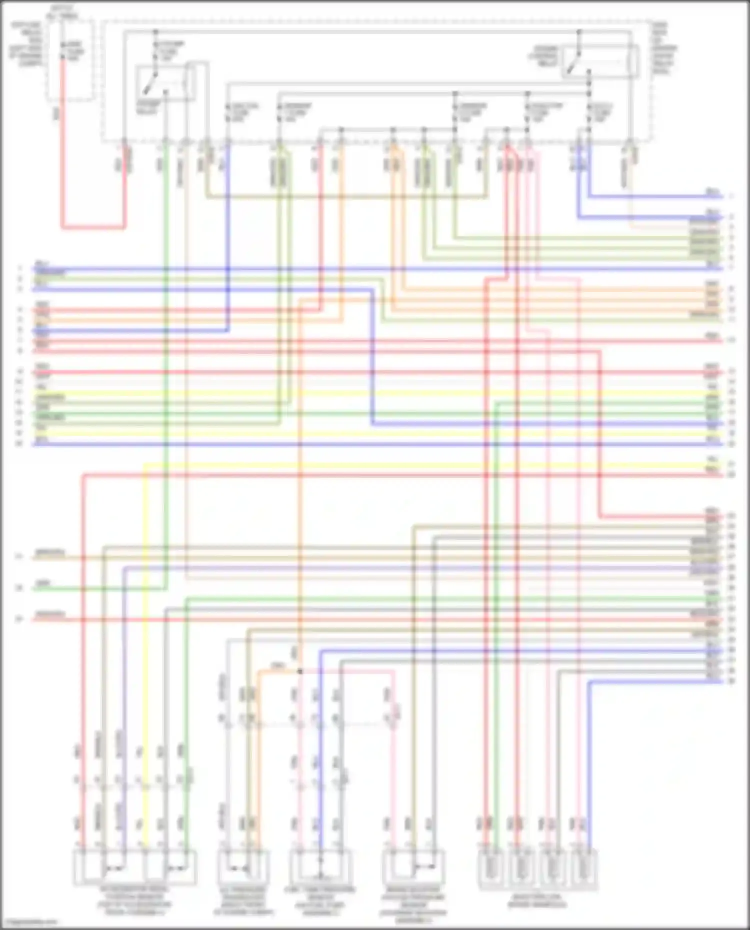 Forte Kia II (2013-2016): Wiring diagram engine performance 1.8l, mfi control circuit, a/t (4 of 5)