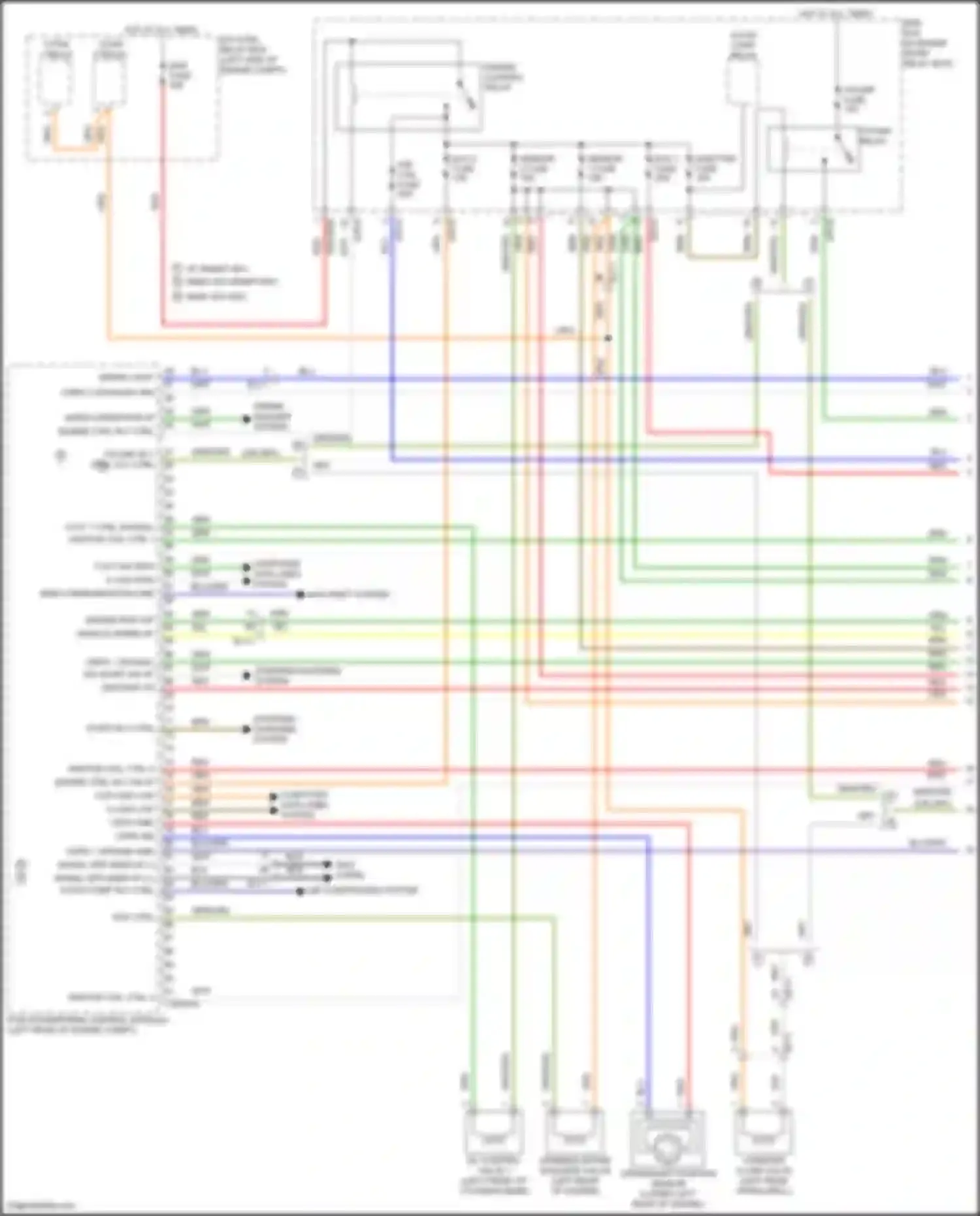 Forte Kia II (2013-2016): Wiring diagram engine performance 2.0l, mfi control circuit (1 of 7)