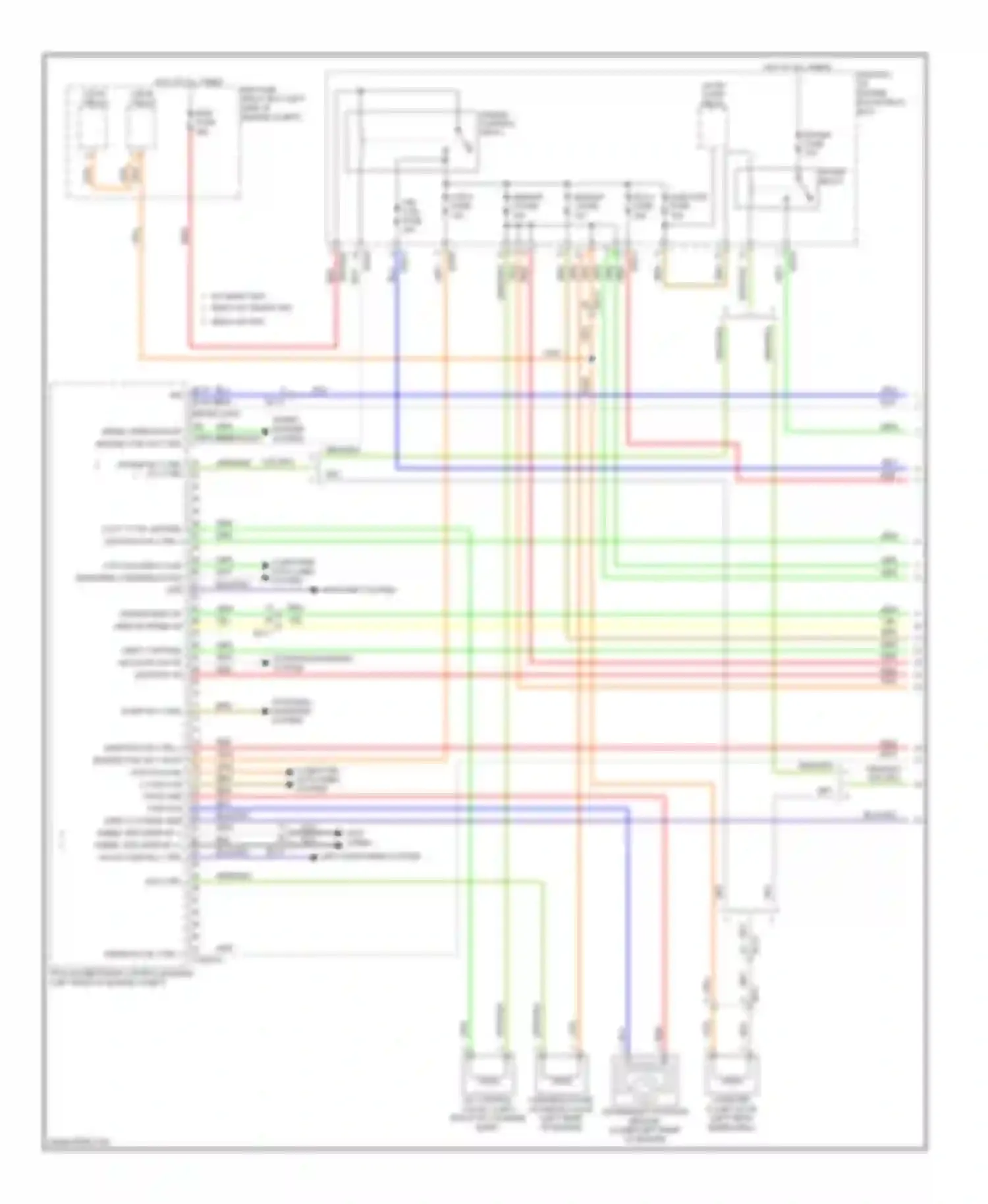 Forte Kia II (2013-2016): Wiring diagram engine performance 2.0l, mfi control circuit, a/t (1 of 7)