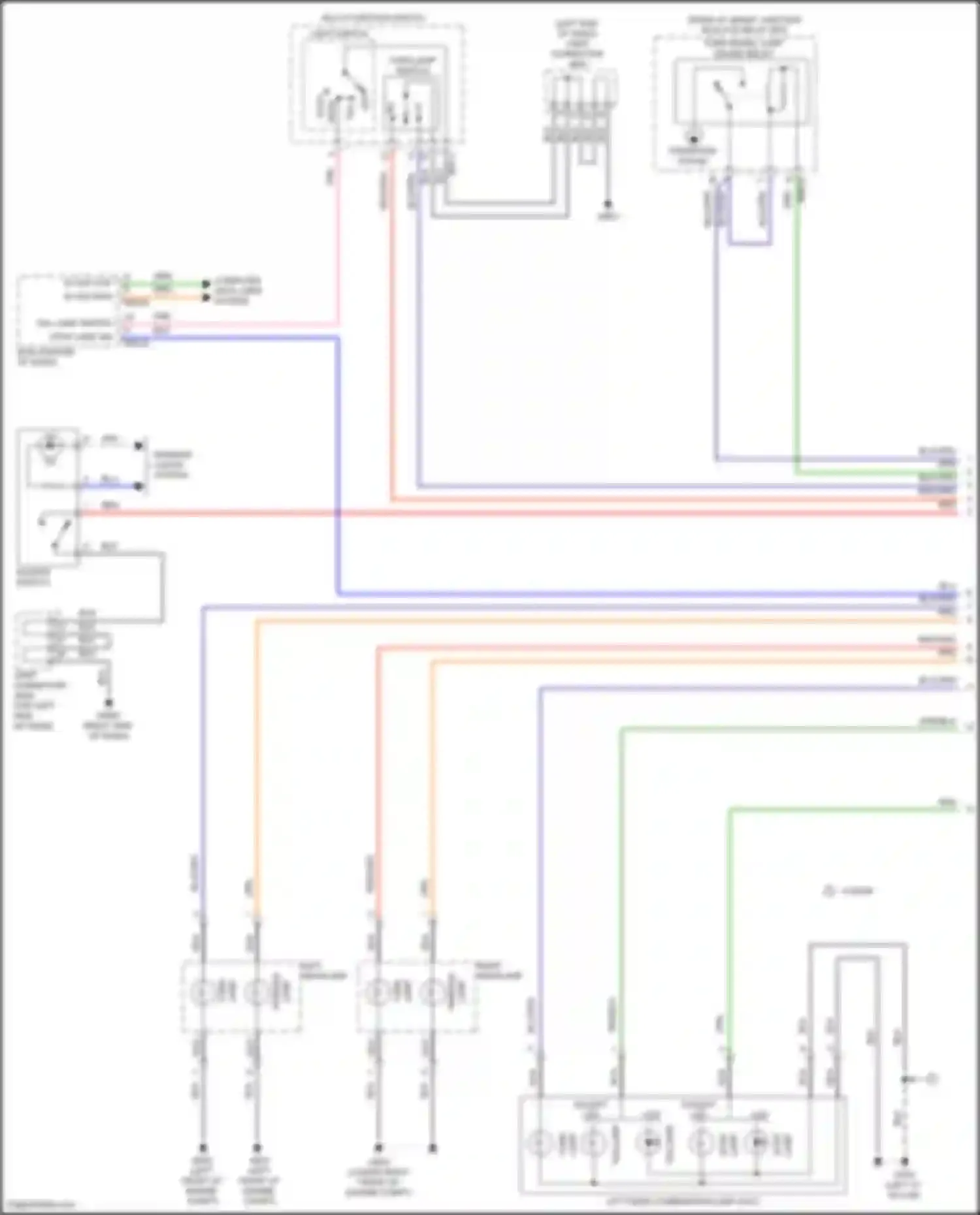 Forte Kia II (2013-2016): Exterior lamps circuit, 4 door (1 of 4)