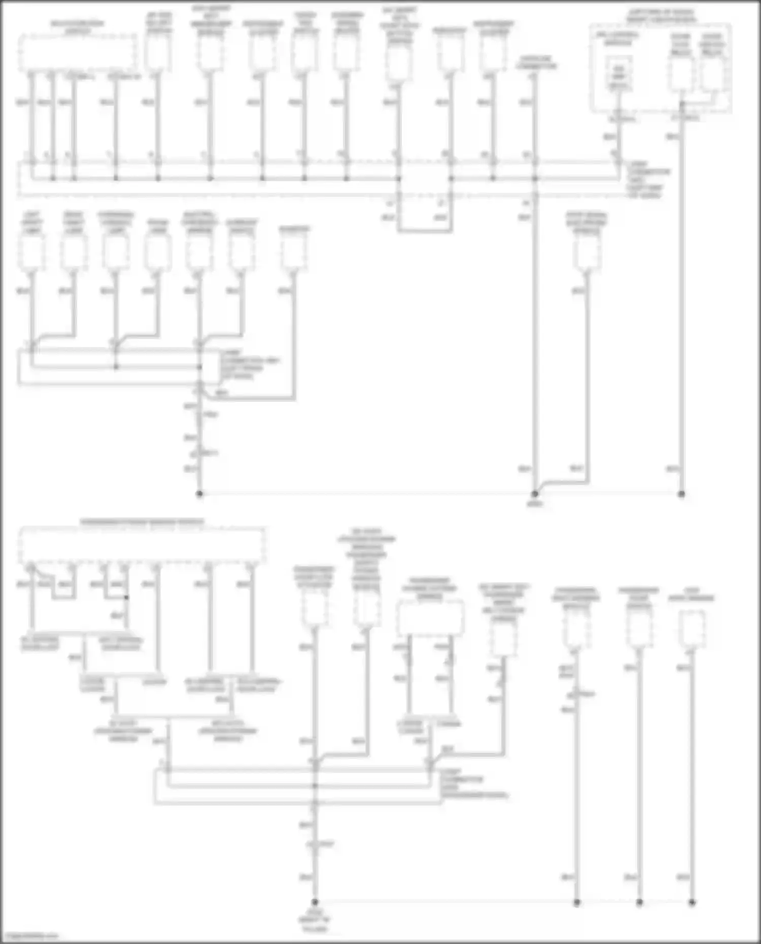 Forte Kia II (2013-2016): Ground distribution circuit (1 of 5)