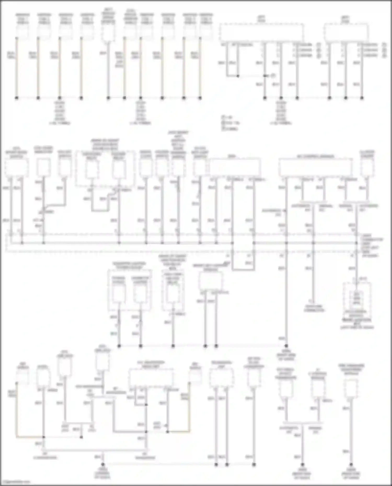 Forte Kia II (2013-2016): Ground distribution circuit (3 of 5)