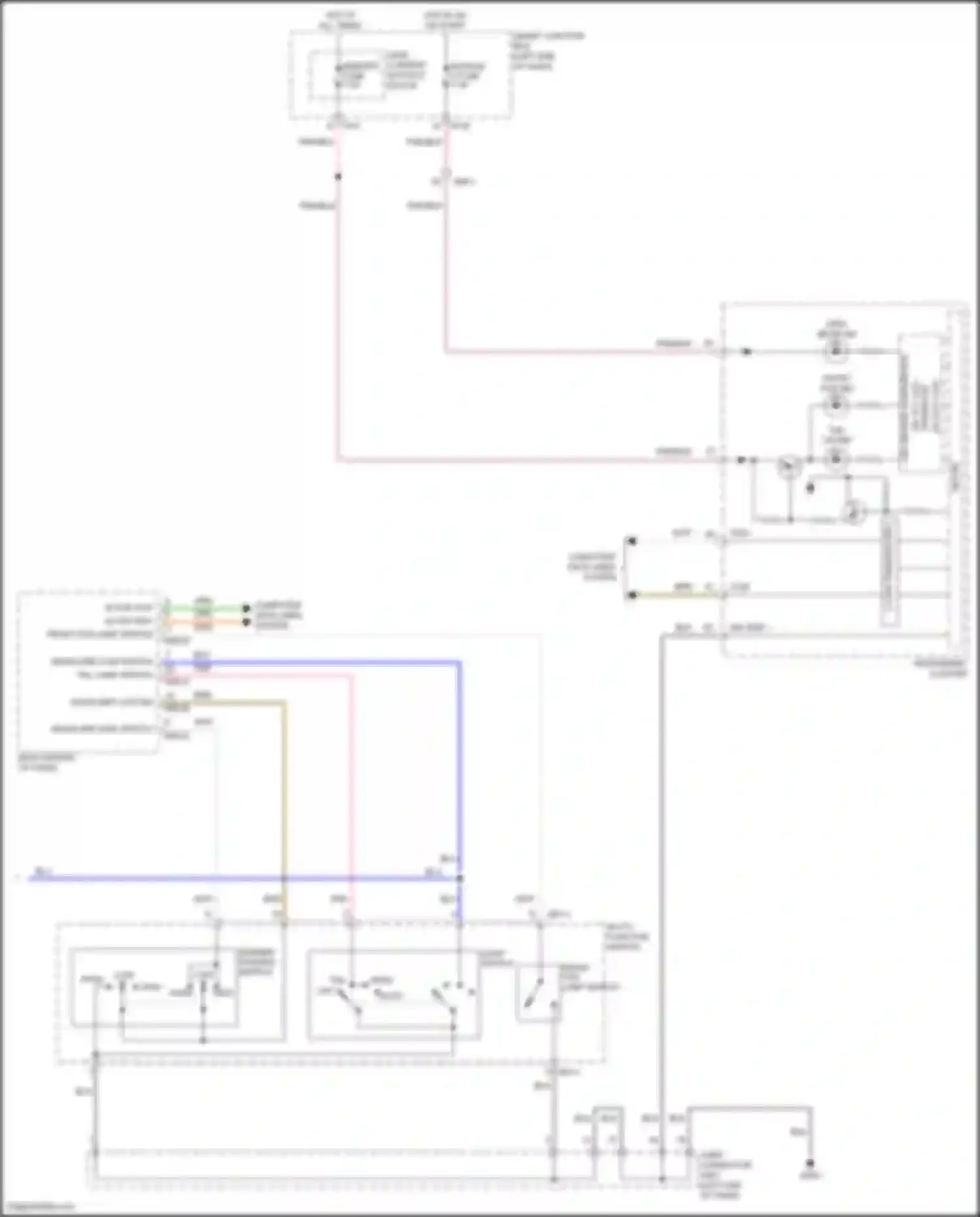 Forte Kia II (2013-2016): Headlamps circuit (2 of 2)