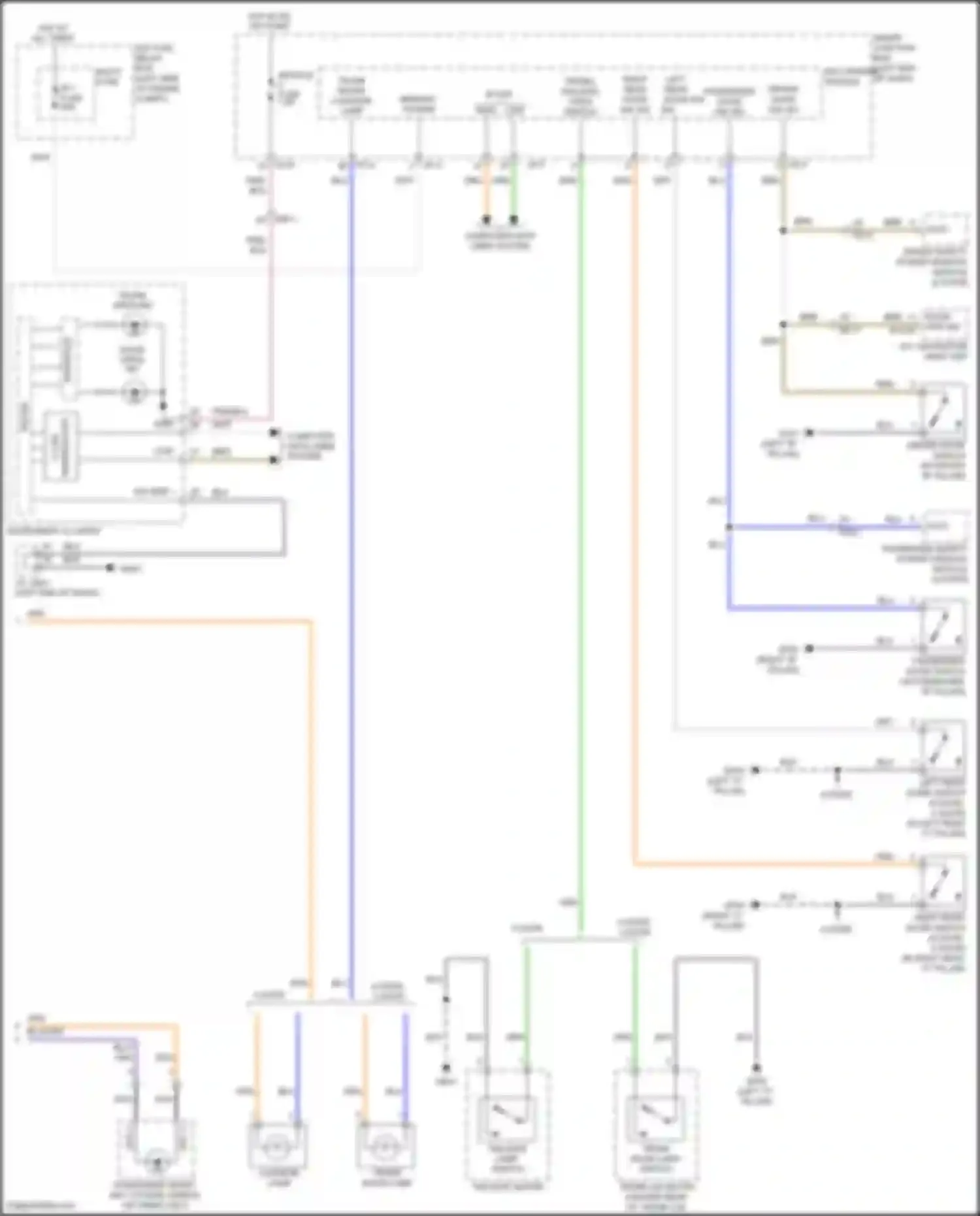 Forte Kia II (2013-2016): Courtesy lamps circuit (2 of 2)