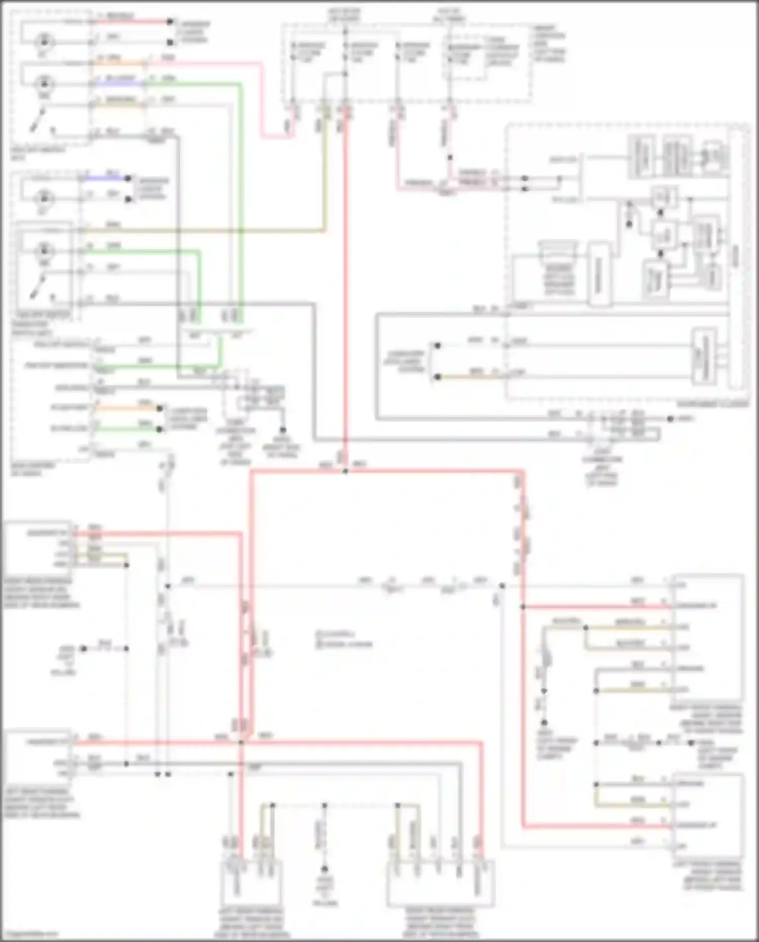 Forte Kia II (2013-2016): Parking assistant circuit