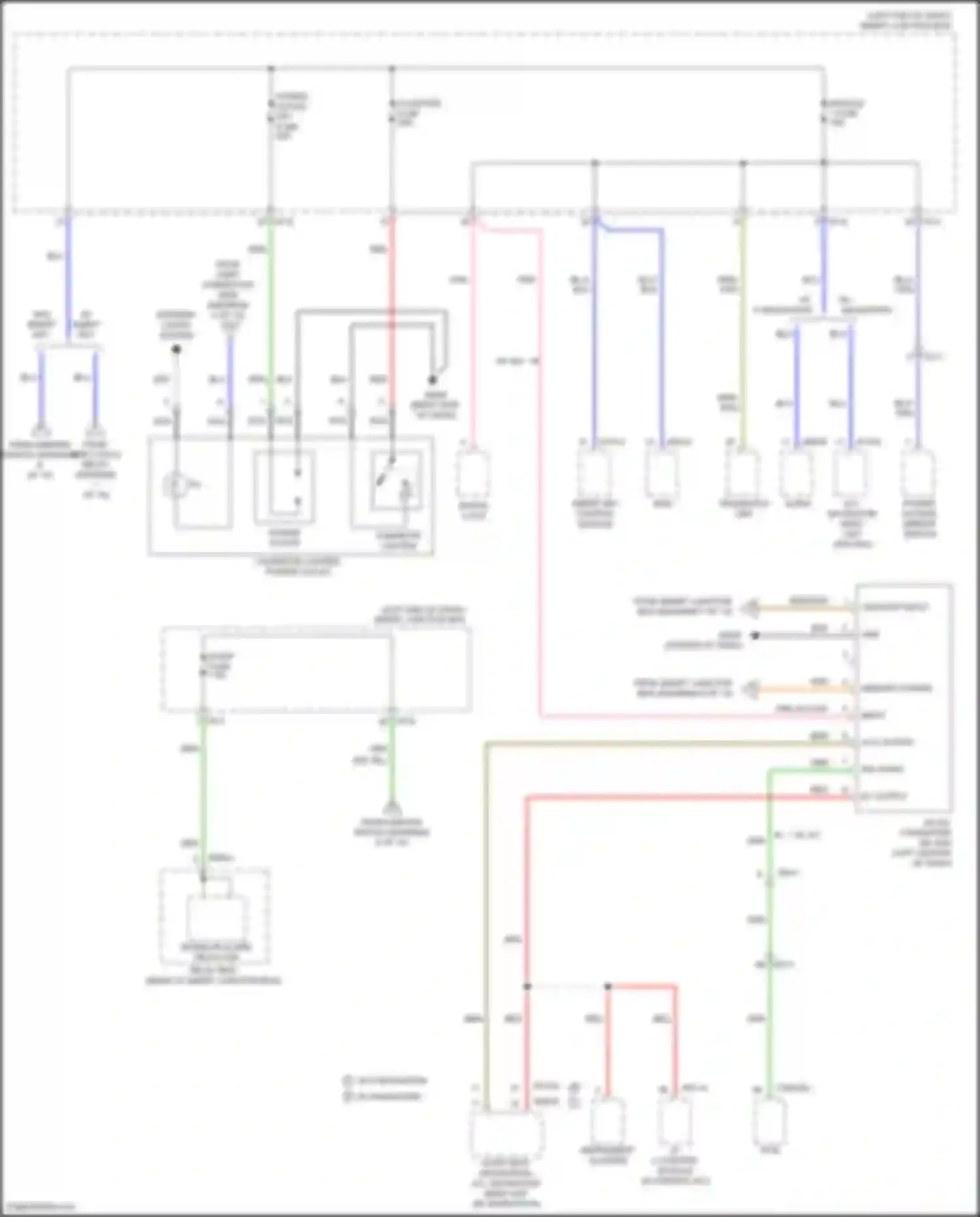 Forte Kia II (2013-2016): Power distribution circuit (9 of 10)