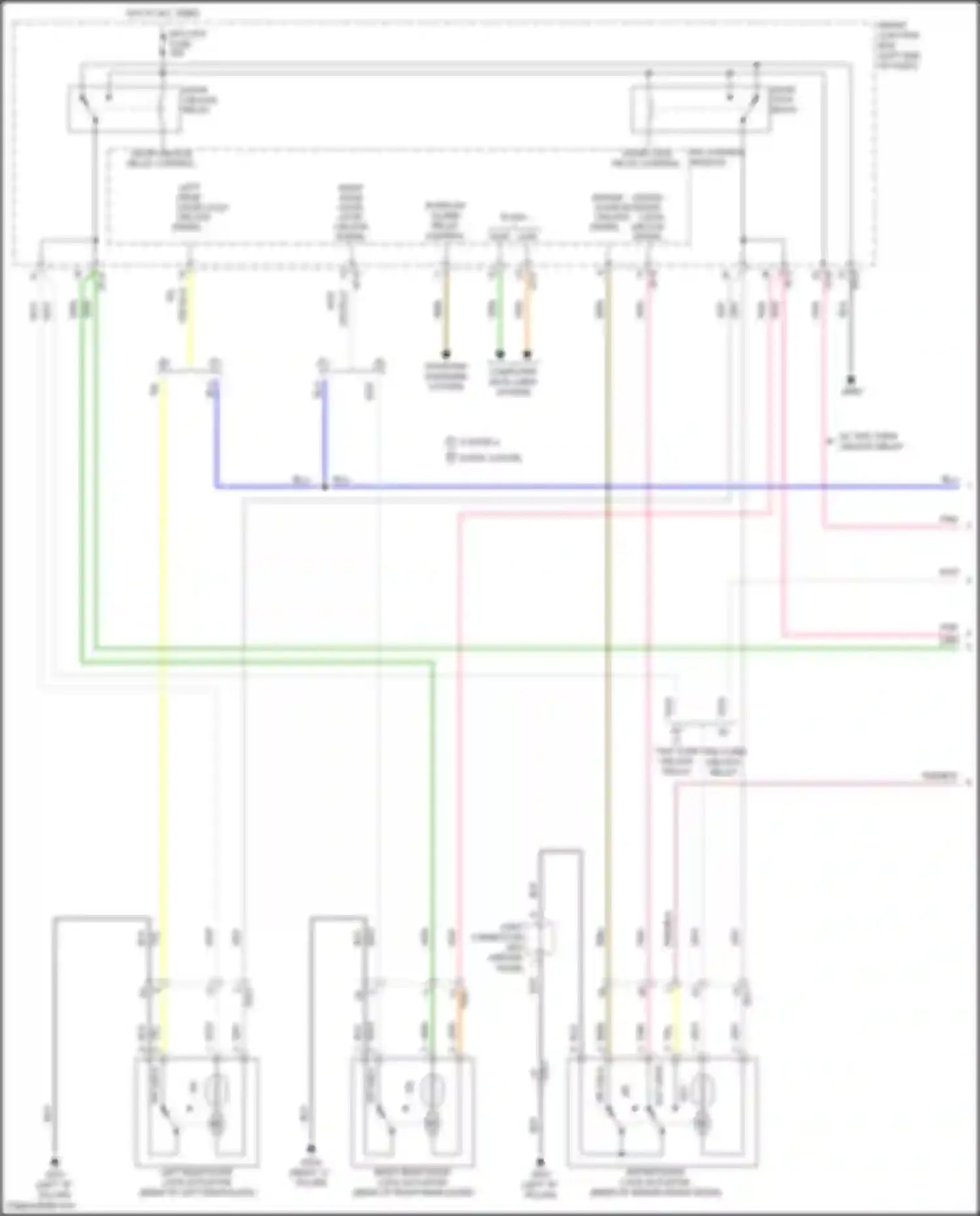 Forte Kia II (2013-2016): Power door locks circuit (1 of 2)