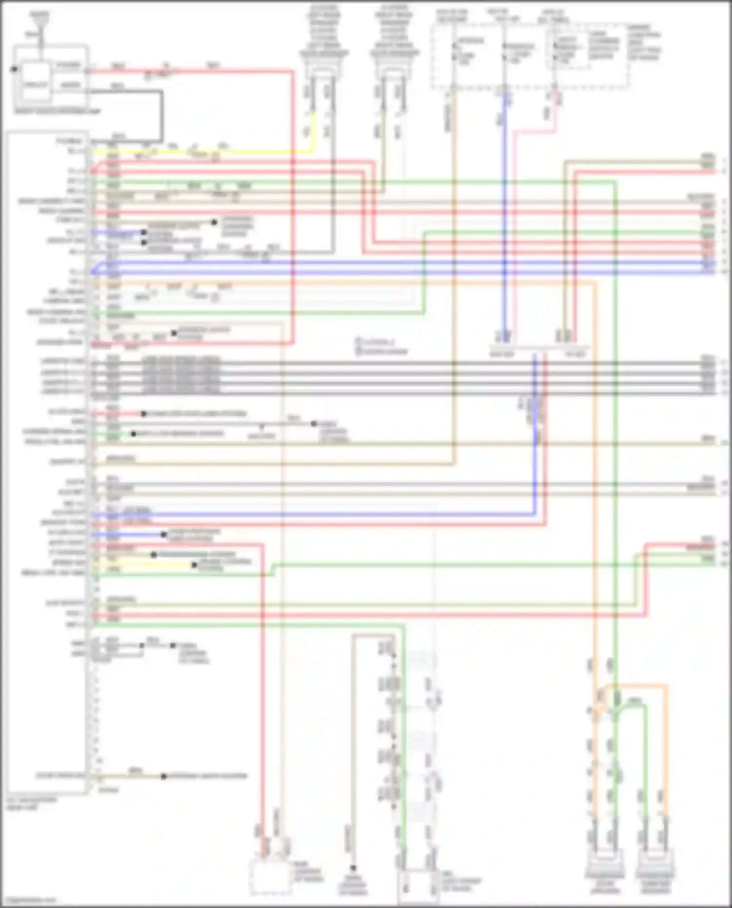 Forte Kia II (2013-2016): Radio circuit, w/ navigation (1 of 2)