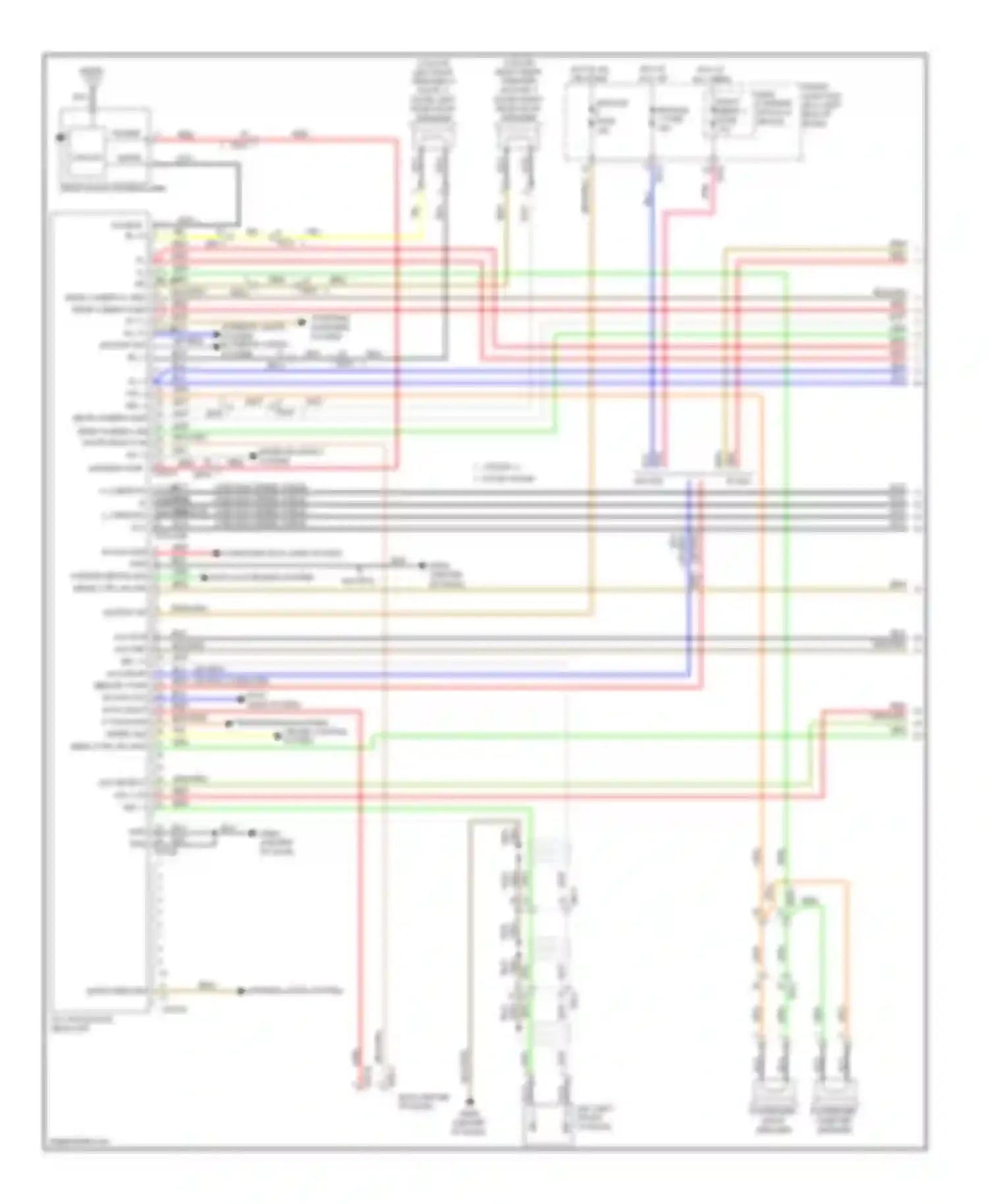 Forte Kia II (2013-2016): Radio circuit, with navigation (1 of 2)