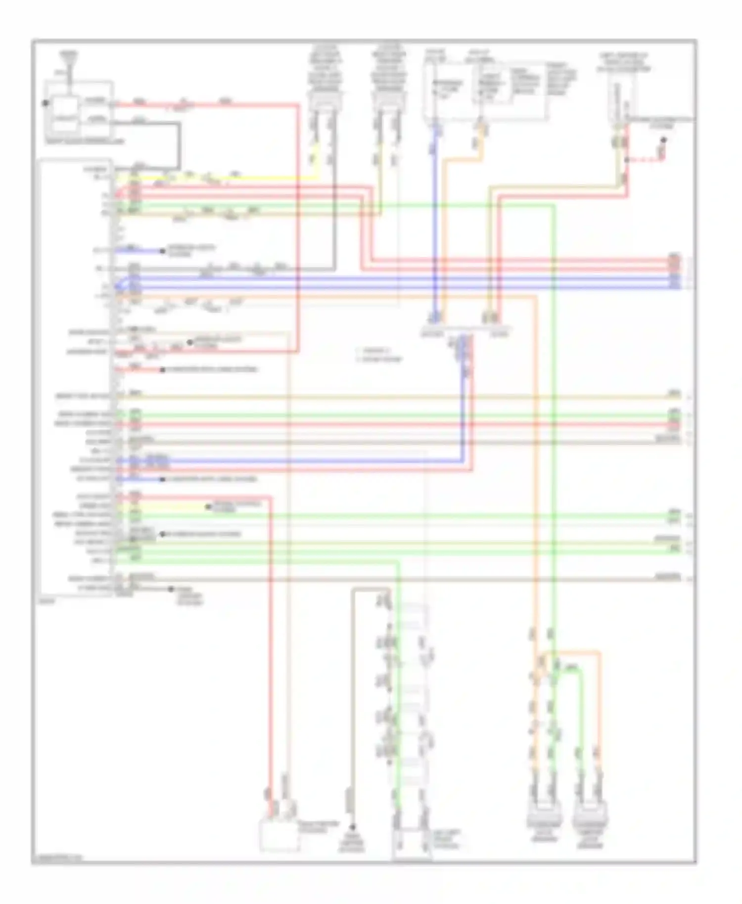Forte Kia II (2013-2016): Radio circuit, without navigation with uvo (1 of 2)