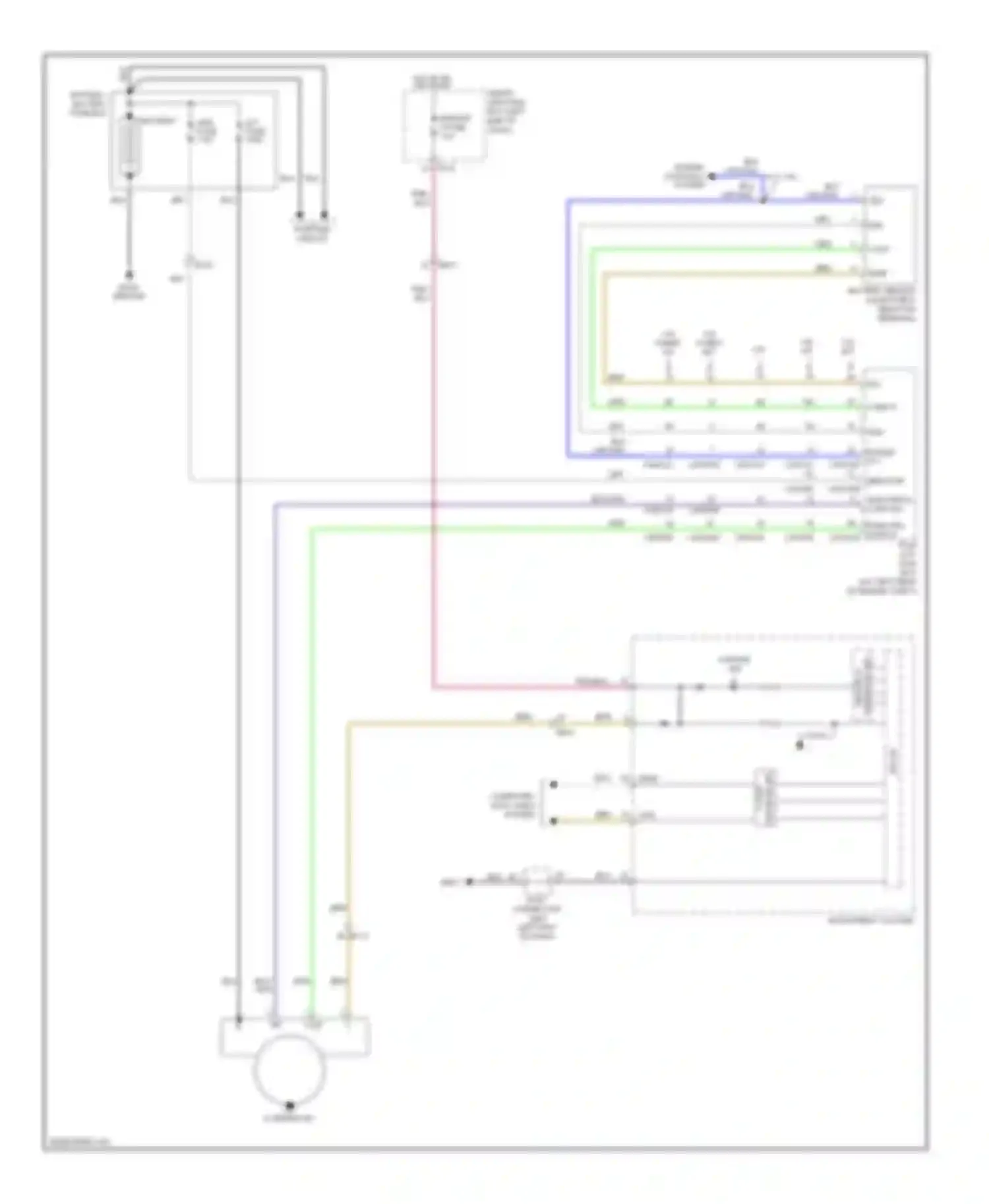 Forte Kia II (2013-2016): Charging circuit, without isg