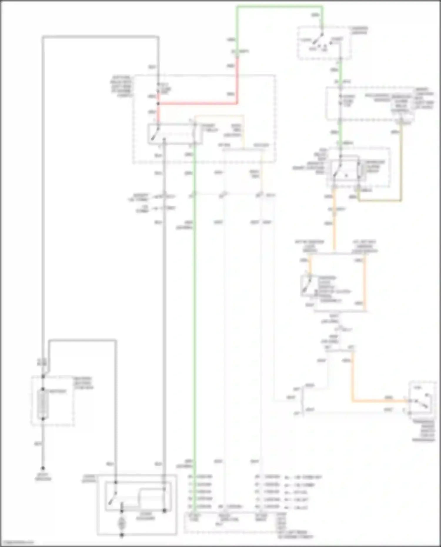 Forte Kia II (2013-2016): Starting circuit, w/o smart key
