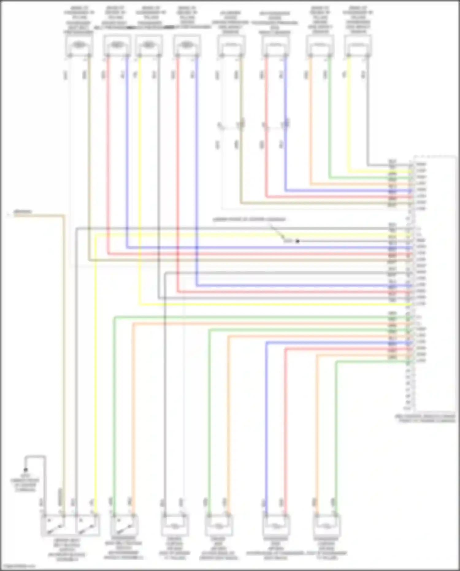 Forte Kia II (2013-2016): Supplemental restraints circuit (2 of 2)