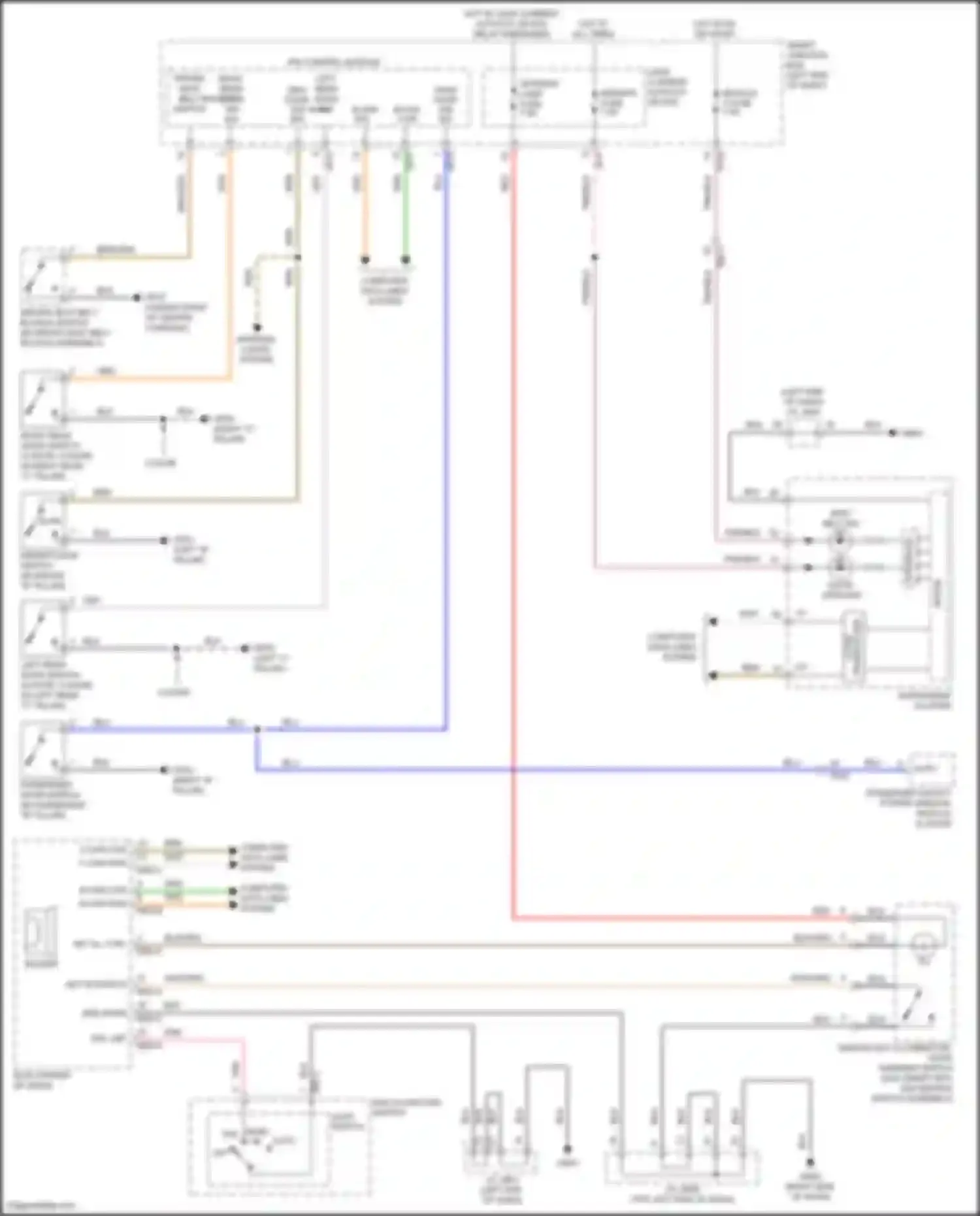 Forte Kia II (2013-2016): Chime circuit