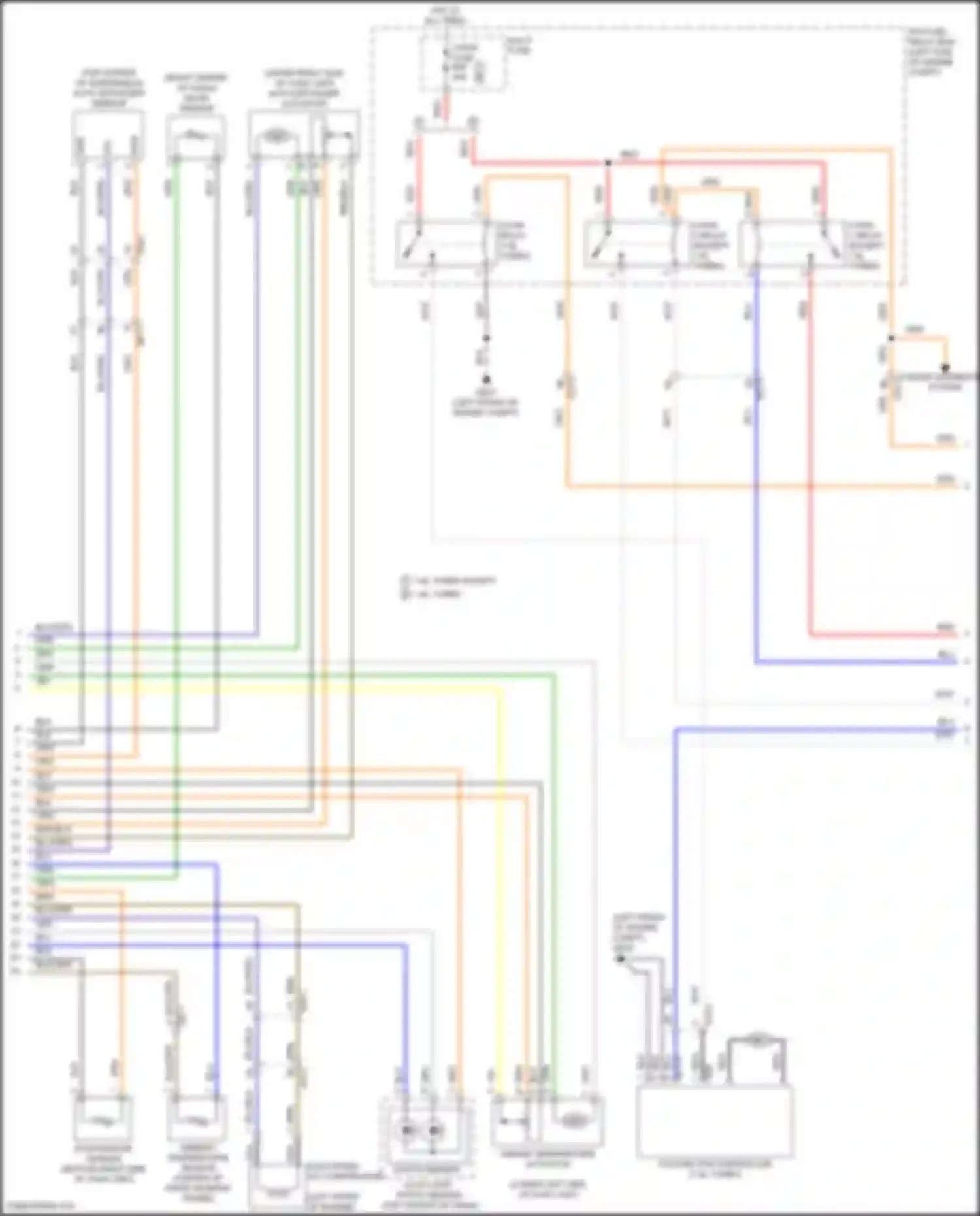 Wiring diagram auto defogger actuator for Kia Forte II (2013-2016) (1 of 2)