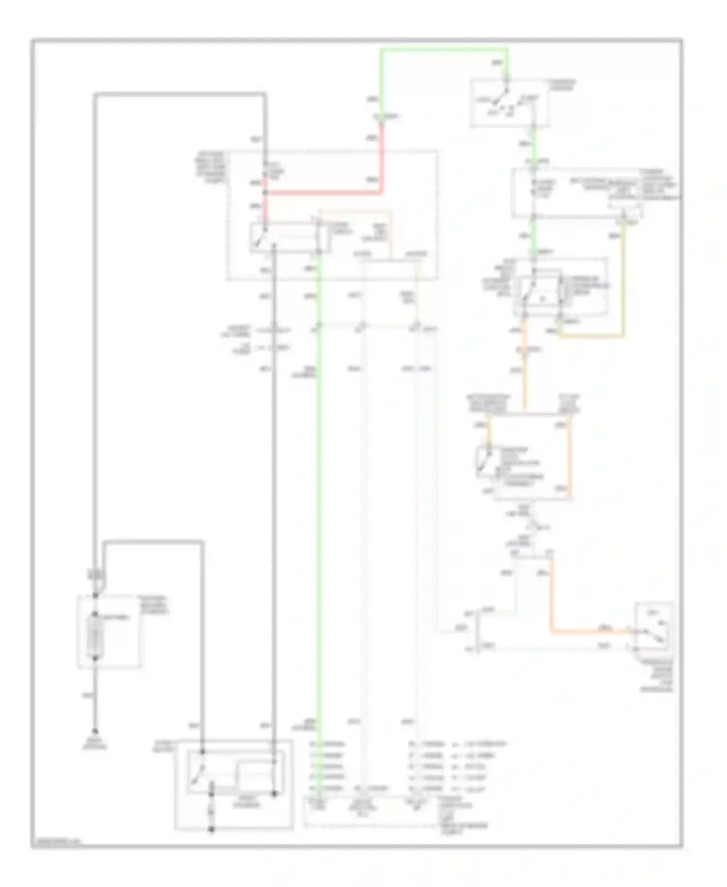 Wiring diagram battery, battery fuse box for Kia Forte II (2013-2016) (6 of 12)