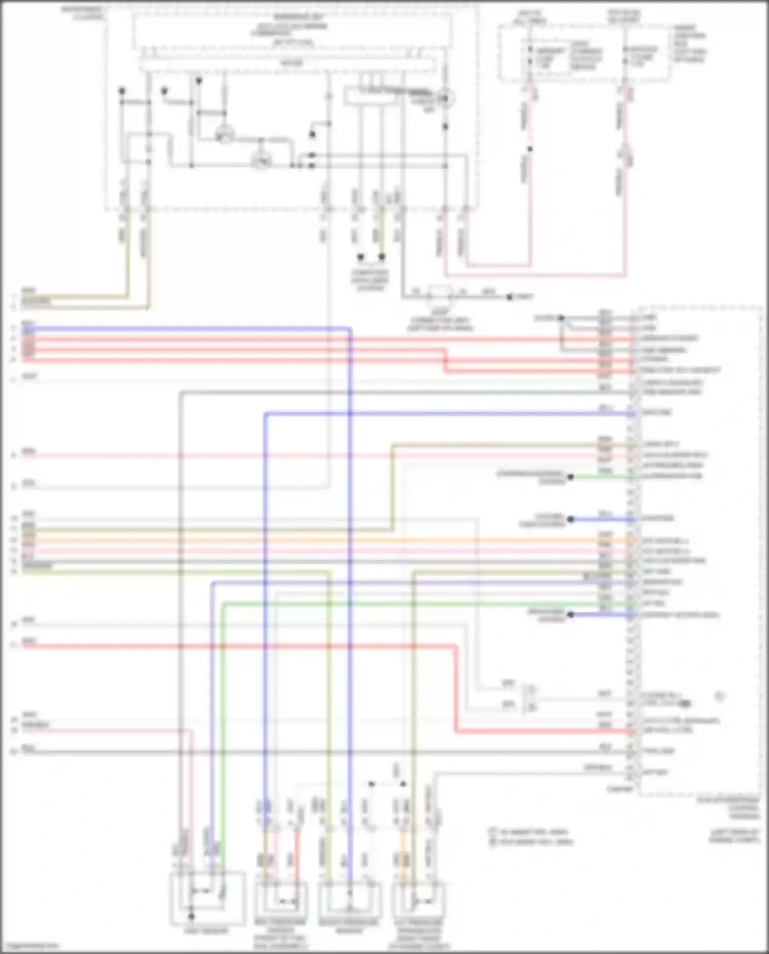 Wiring diagram boost pressure sensor for Kia Forte II (2013-2016) (1 of 2)