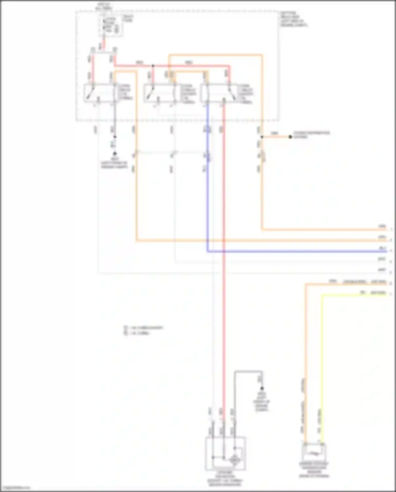 Wiring diagram c/fan 2 relay for Kia Forte II (2013-2016) (2 of 7)