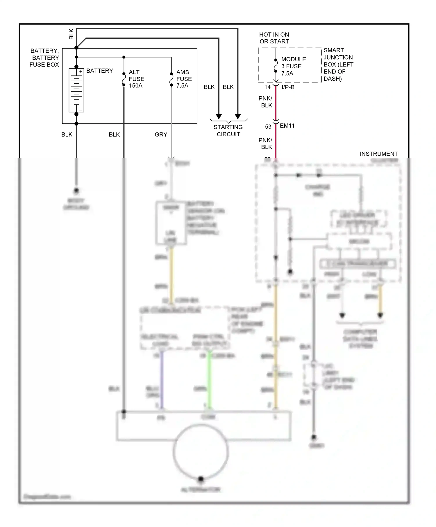 Kia Forte II (2013-2016) computer wiring diagram  (1 of 1)