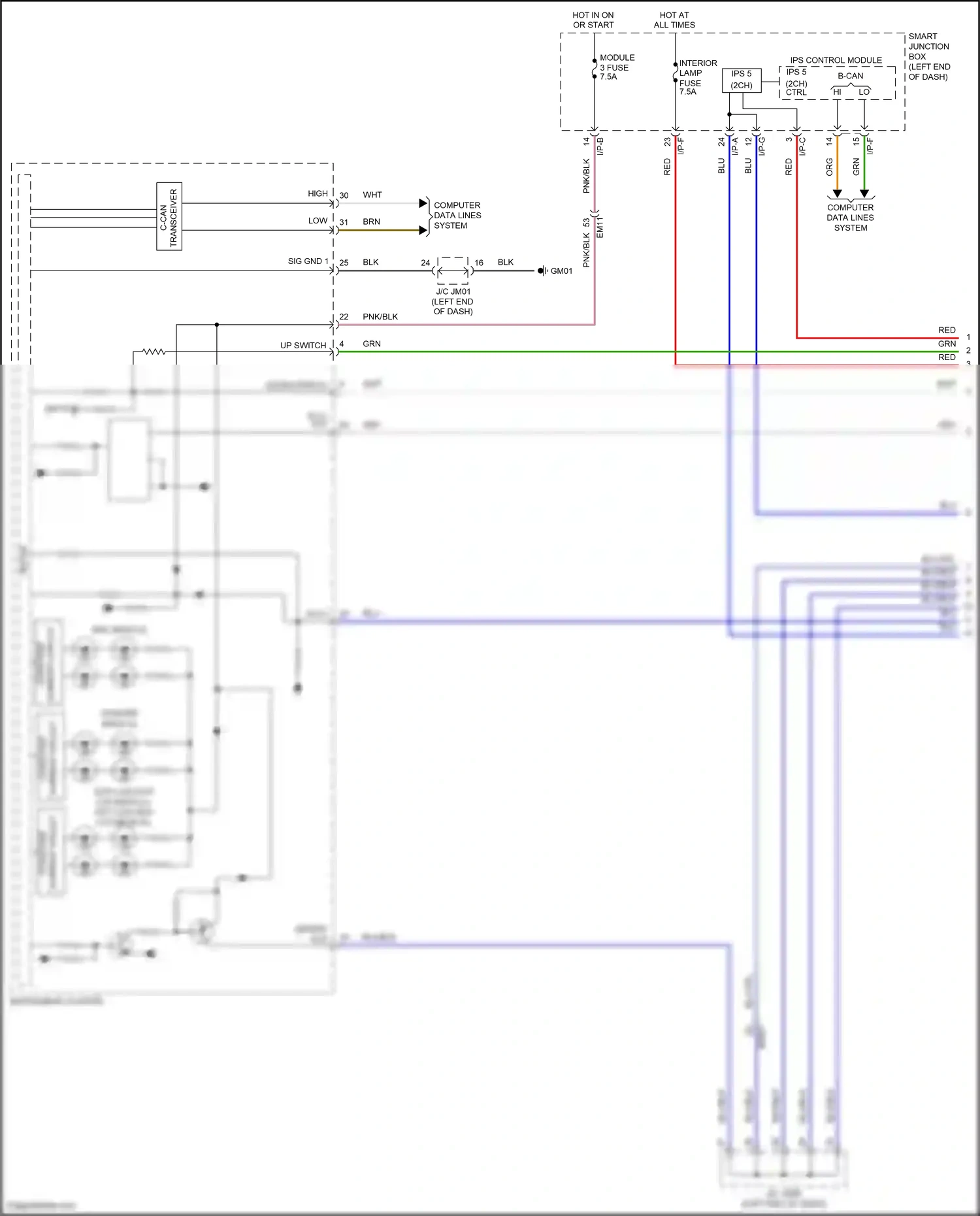 Kia Forte II (2013-2016) ctrl wiring diagram  (1 of 4)