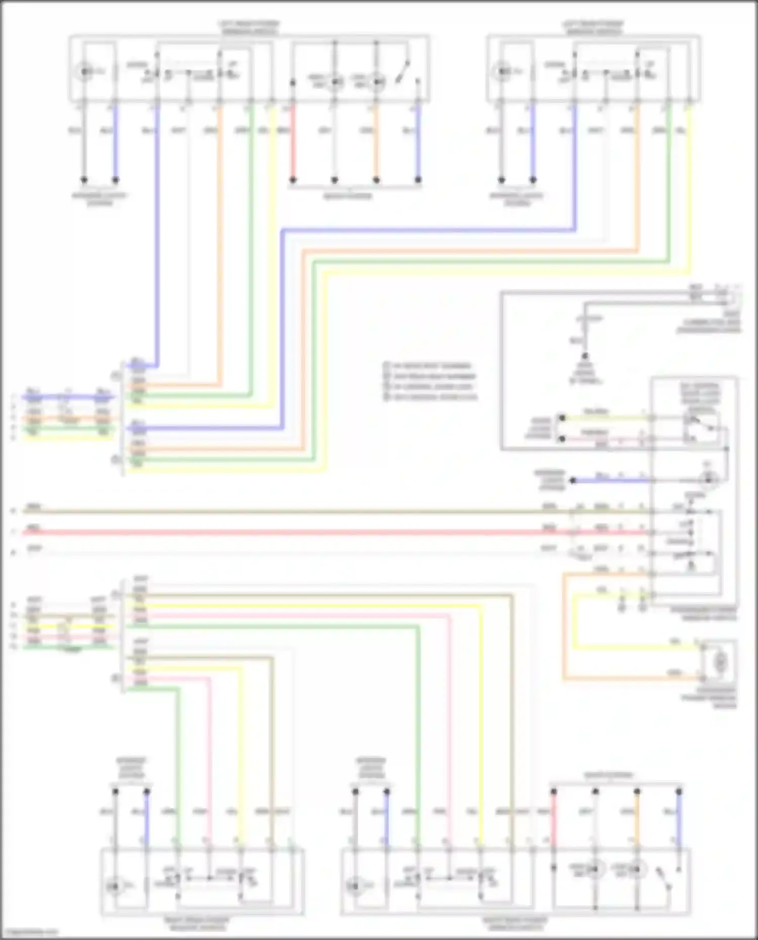 Wiring diagram door locks system for Kia Forte II (2013-2016) (10 of 10)