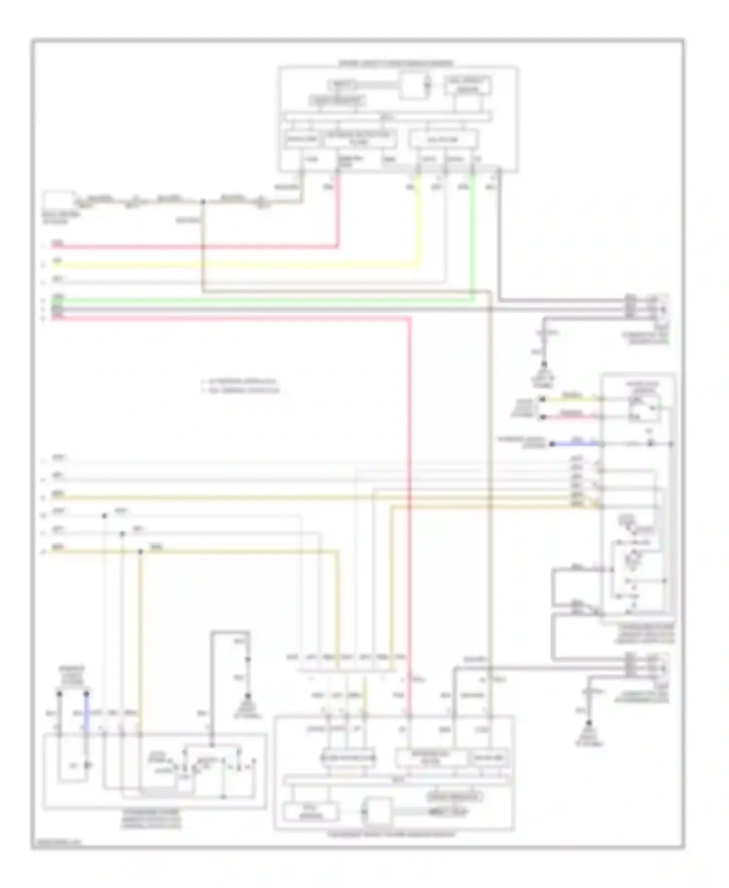 Wiring diagram door locks system for Kia Forte II (2013-2016) (3 of 10)