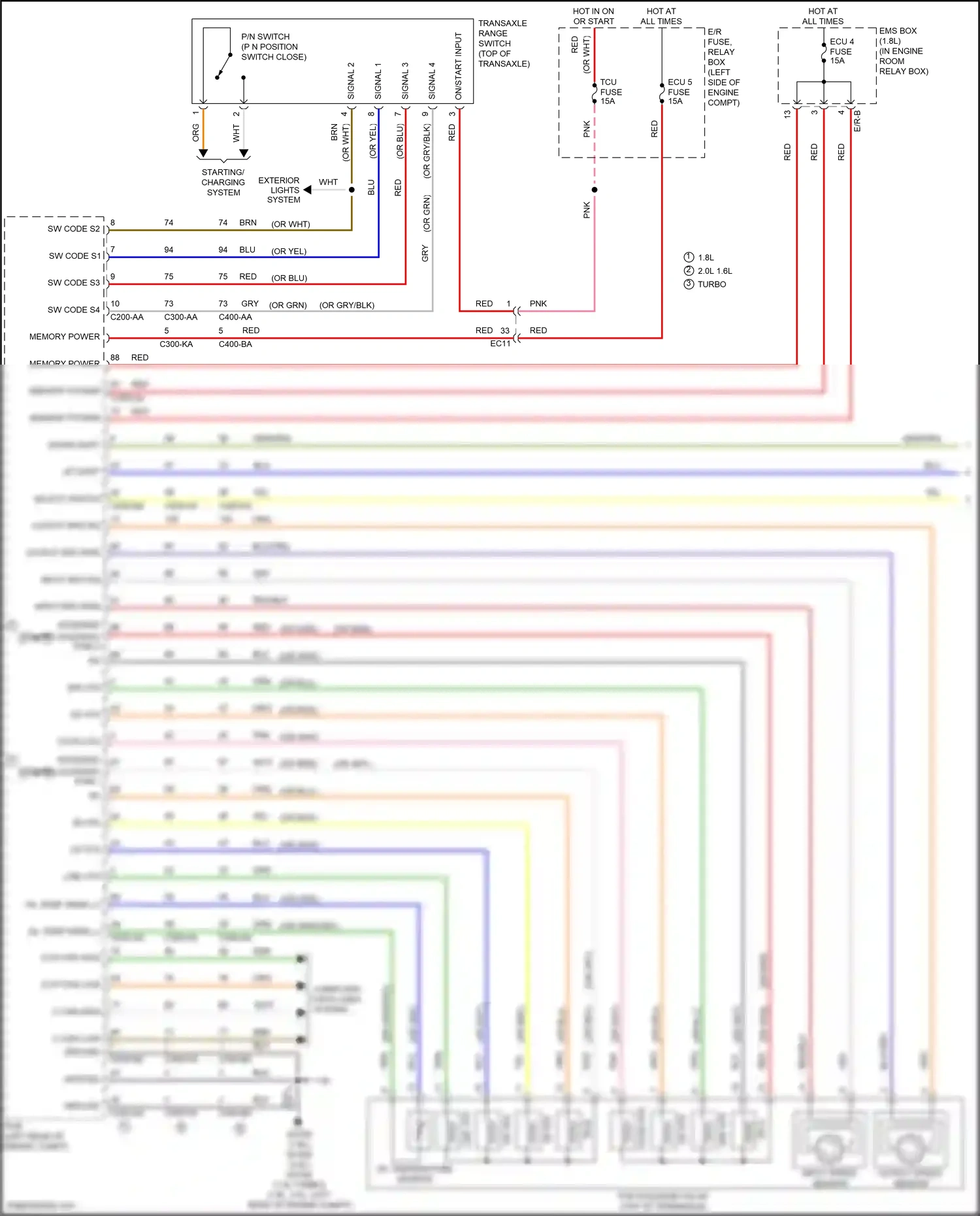 Kia Forte II (2013-2016) down shift wiring diagram  (2 of 9)