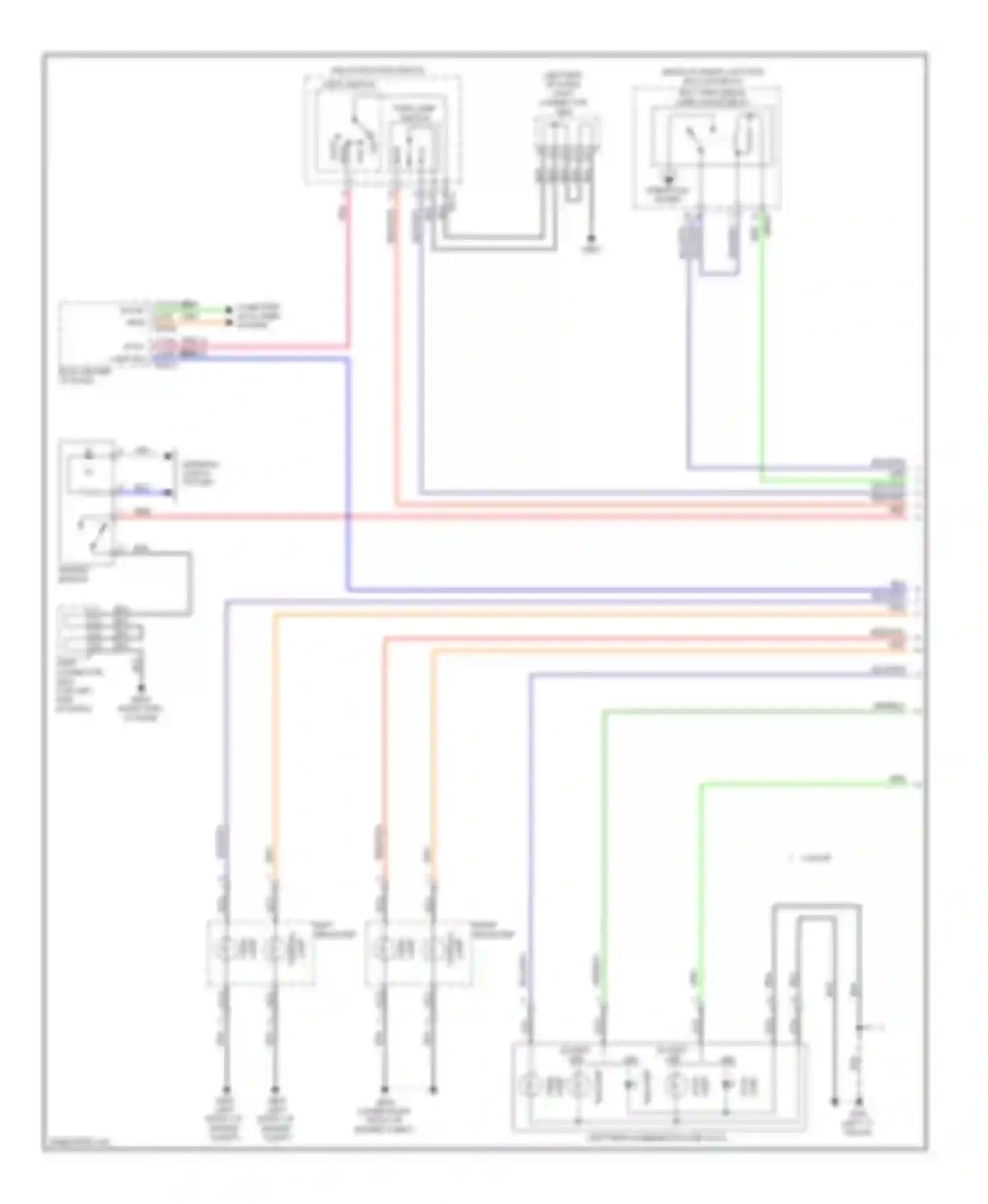 Wiring diagram except led led for Kia Forte II (2013-2016) (1 of 2)