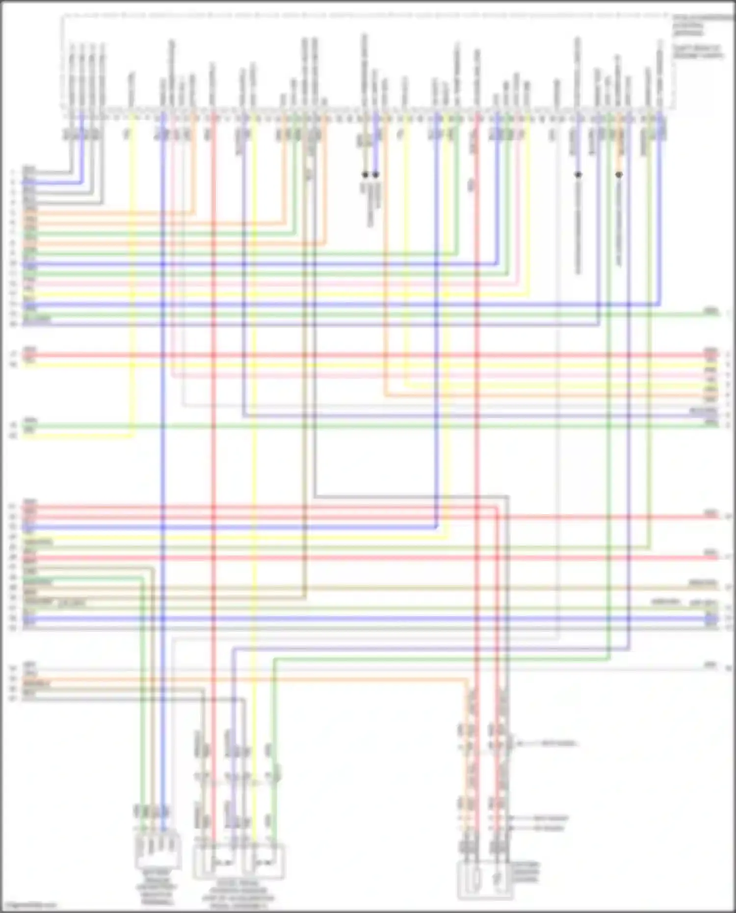 Wiring diagram injector 1 ctrl for Kia Forte II (2013-2016) (4 of 7)