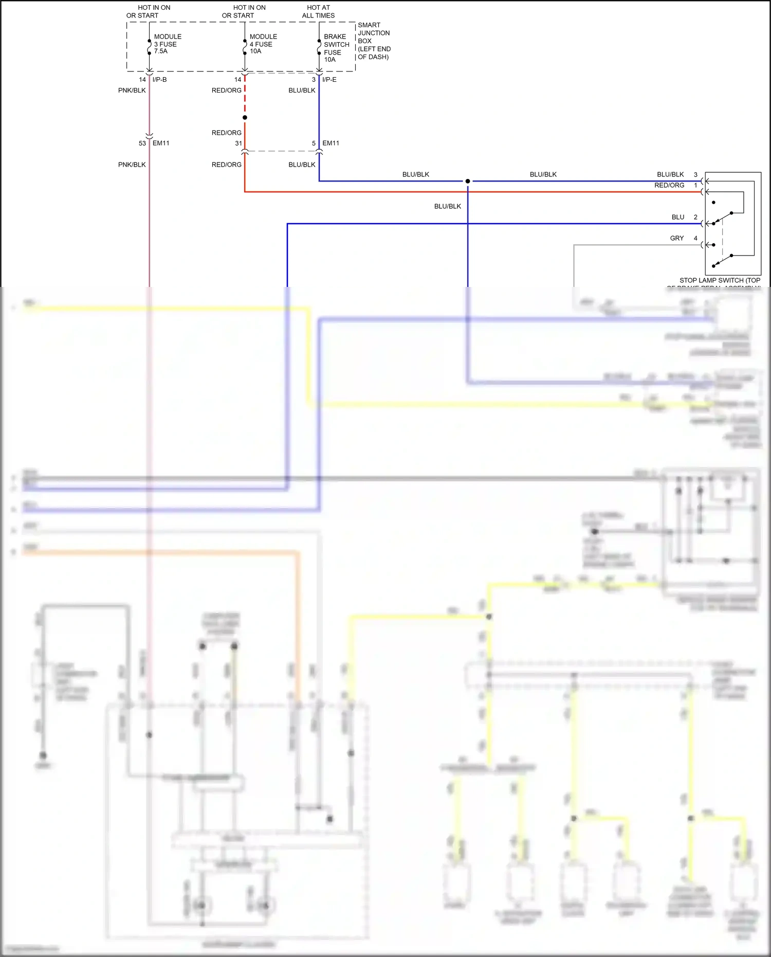 Kia Forte II (2013-2016) interface wiring diagram  (5 of 15)
