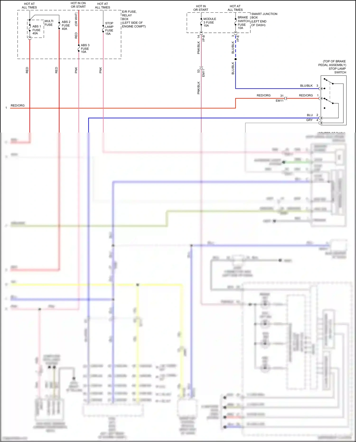 Kia Forte II (2013-2016) interface wiring diagram  (1 of 15)