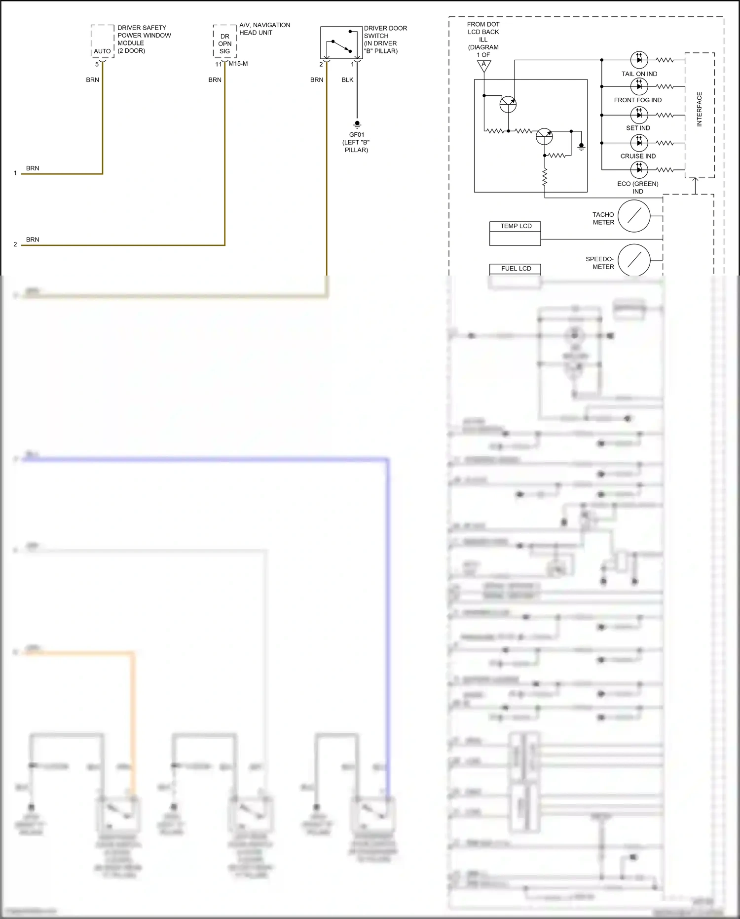 Kia Forte II (2013-2016) interface wiring diagram  (8 of 15)