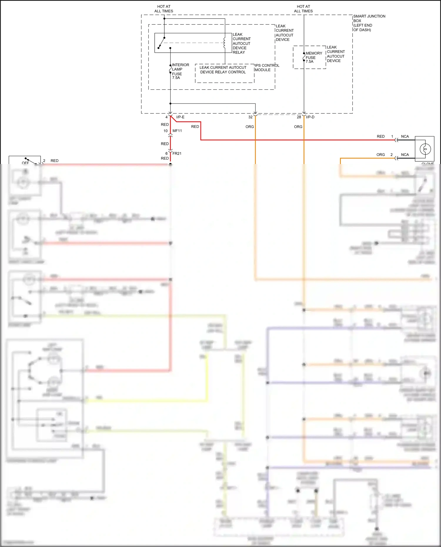 Kia Forte II (2013-2016) i/p-e wiring diagram  (22 of 53)