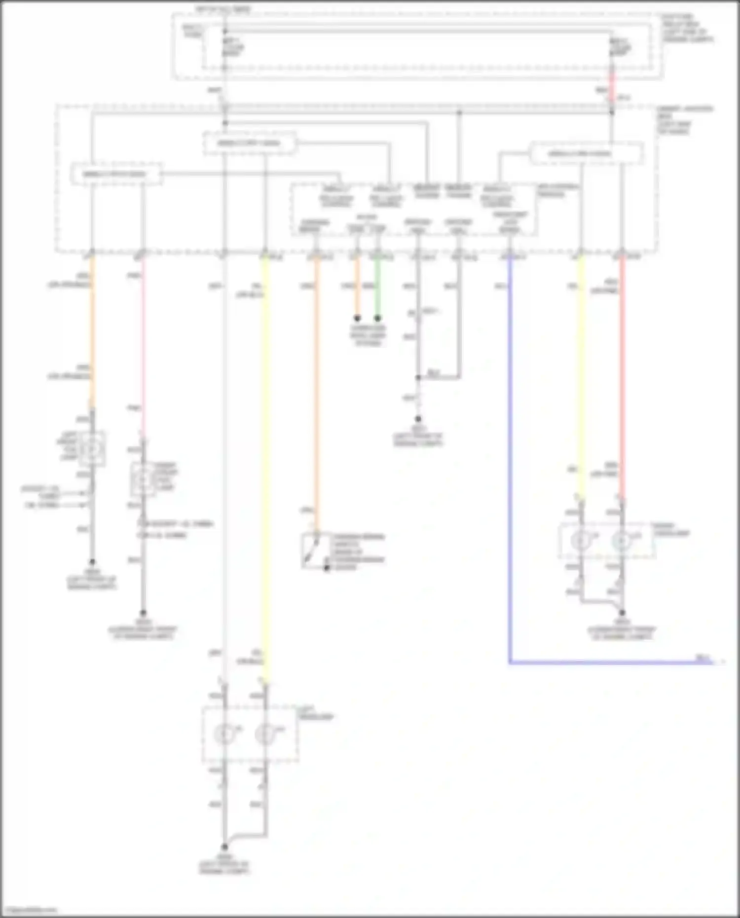 Wiring diagram left headlamp for Kia Forte II (2013-2016) (6 of 7)