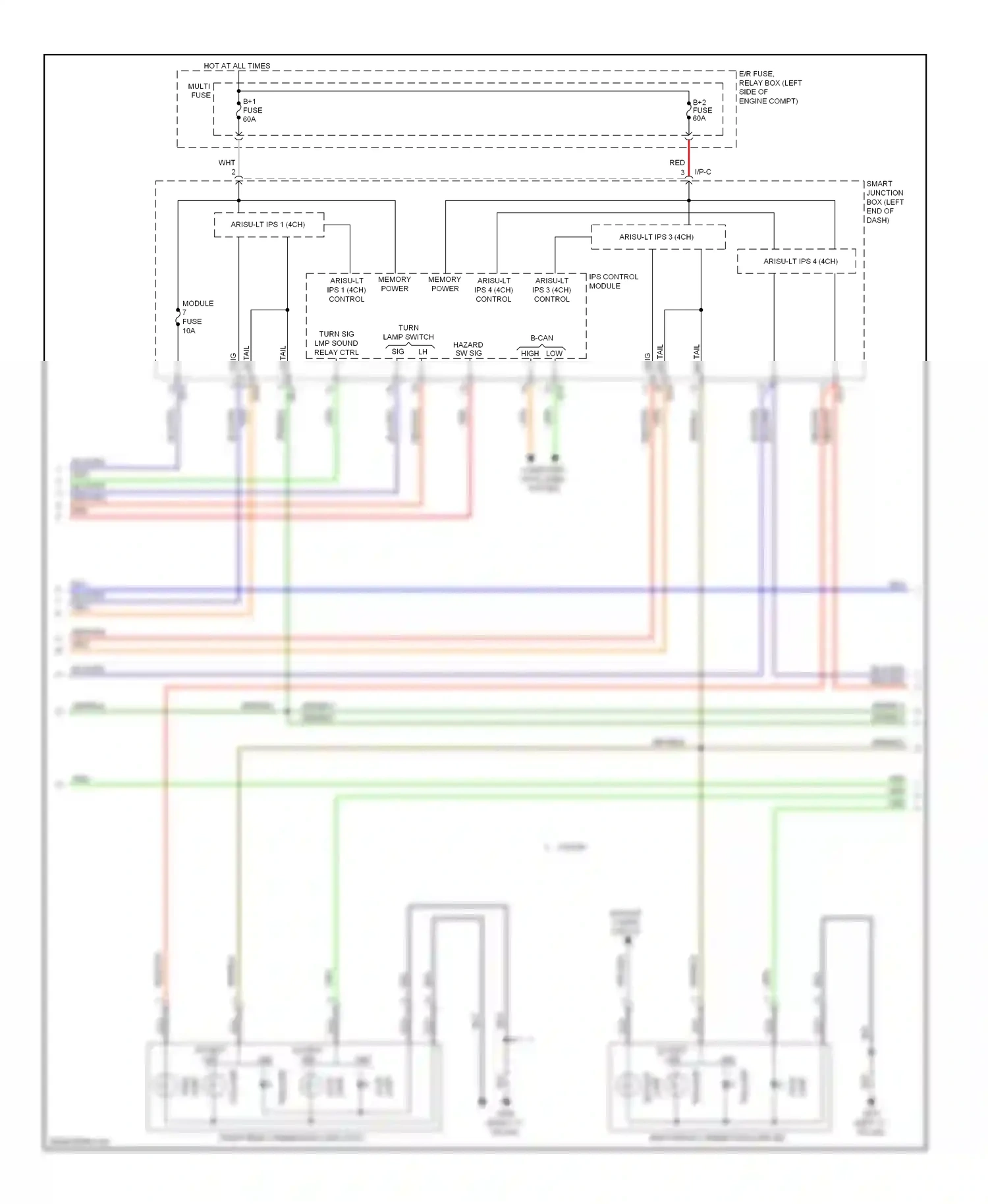 Kia Forte II (2013-2016) module wiring diagram  (1 of 3)