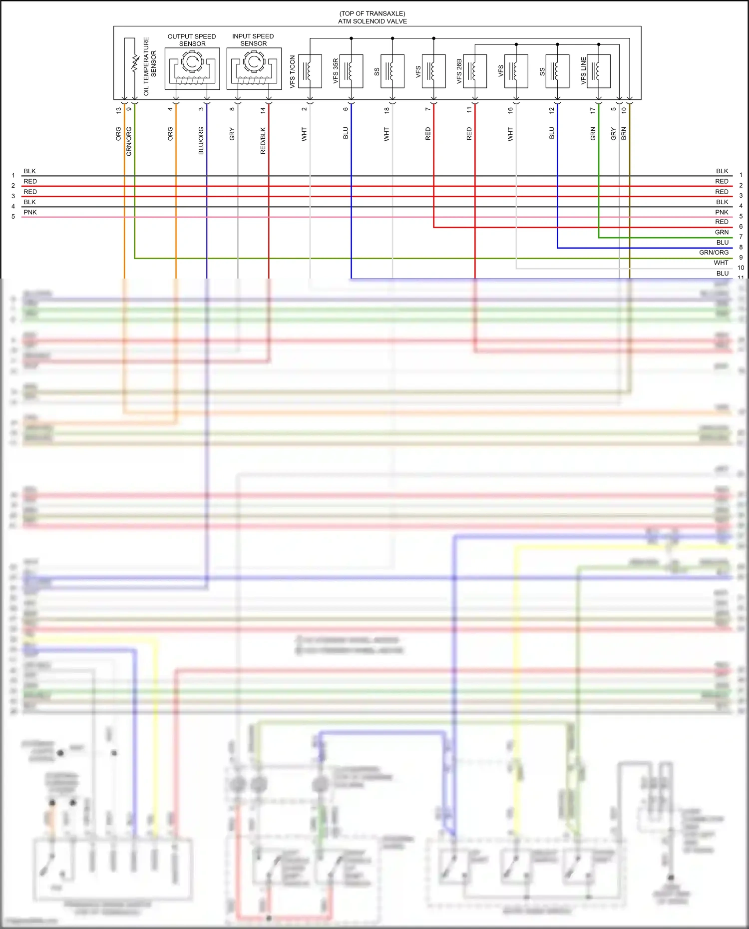 Kia Forte II (2013-2016) sensor wiring diagram  (2 of 3)
