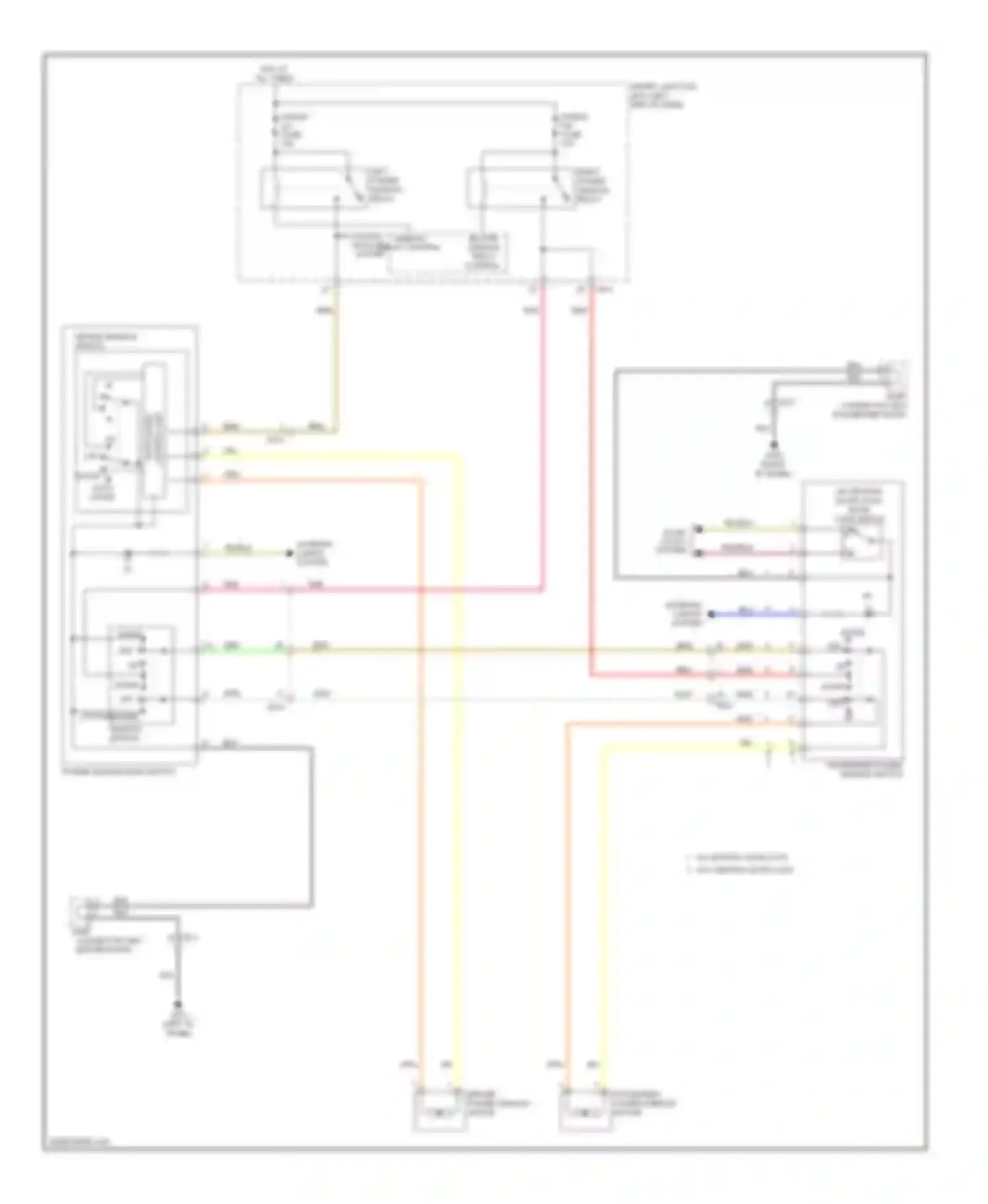 Wiring diagram up passenger window switch for Kia Forte II (2013-2016) (1 of 1)