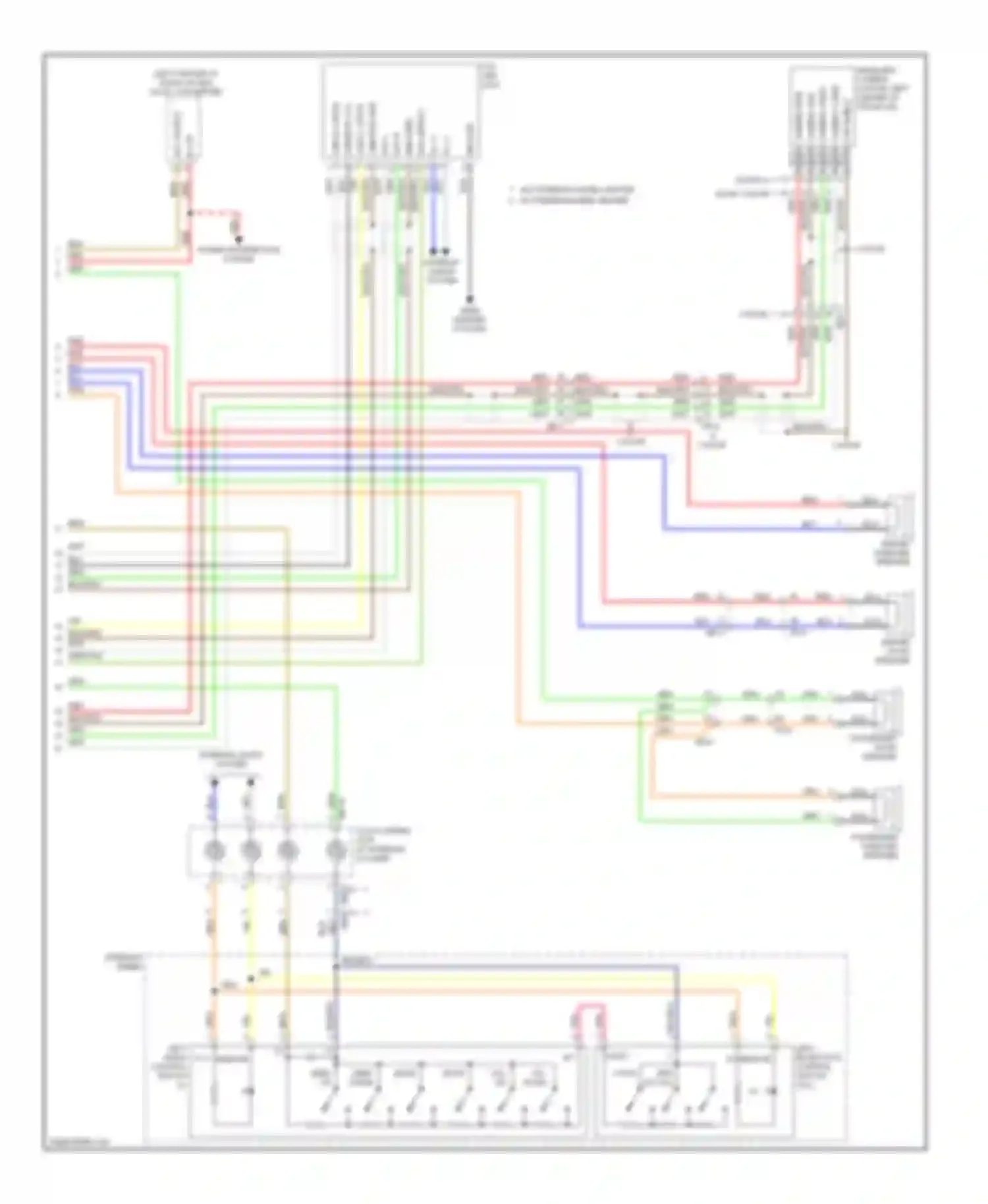 Wiring diagram usb d-/ipod tx for Kia Forte II (2013-2016) (1 of 2)