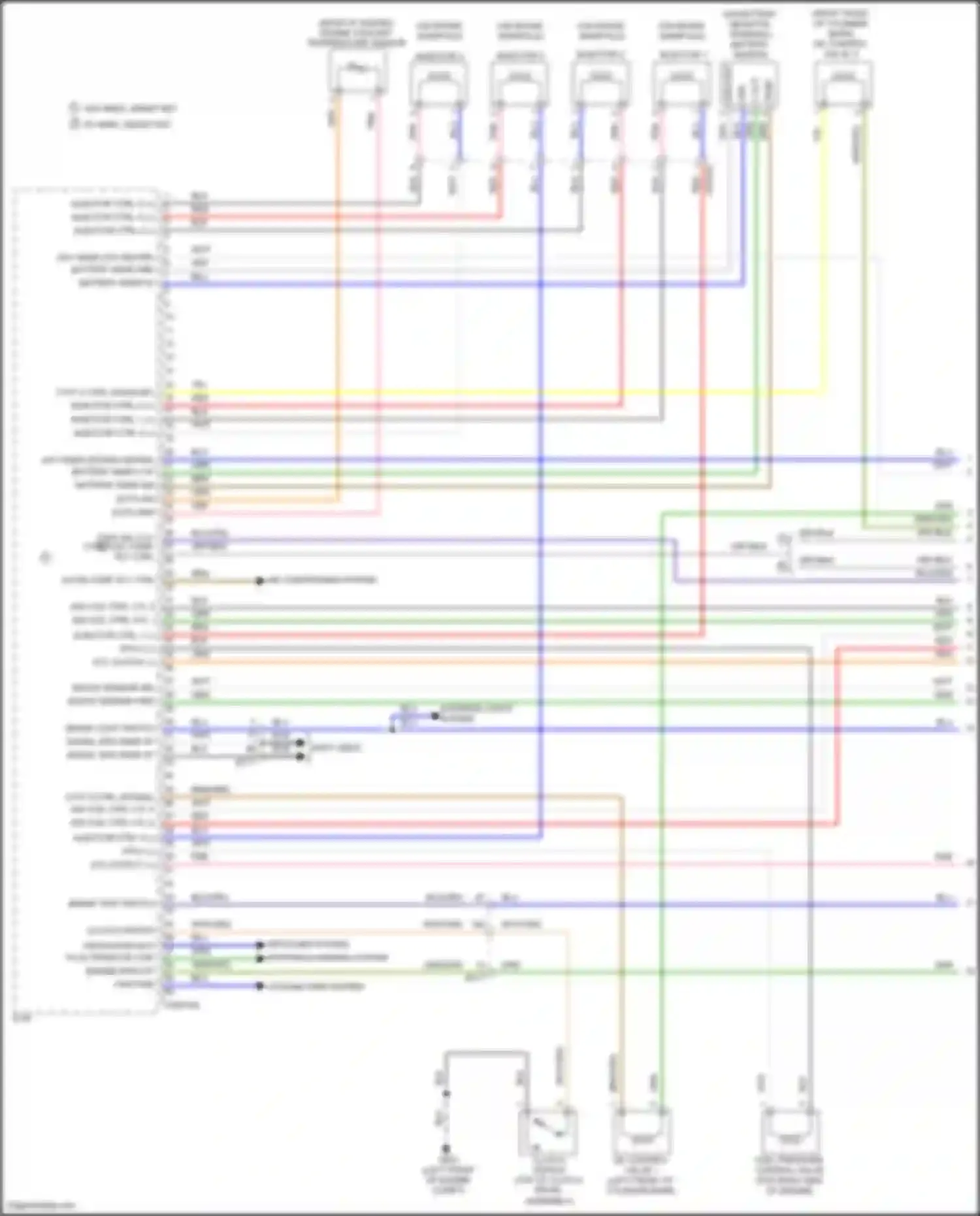 Wiring diagram w/o immo, smart key w/ immo, smart key for Kia Forte II (2013-2016) (1 of 5)