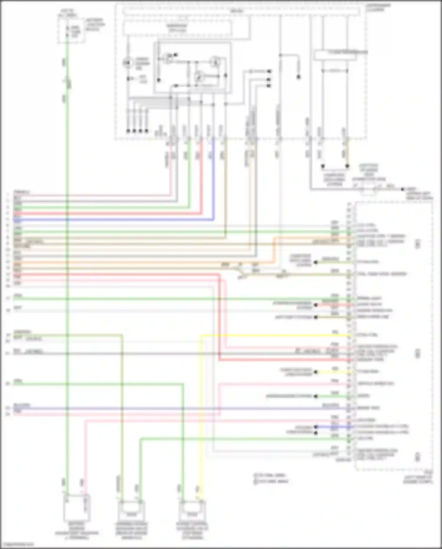 Forte Kia III facelift (2021-2024): Wiring diagram engine performance 2.0l (7 of 7)