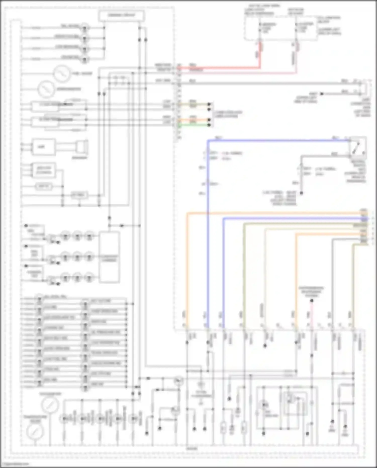 Forte Kia III facelift (2021-2024): Instrument cluster circuit, seg lcd (1 of 3)