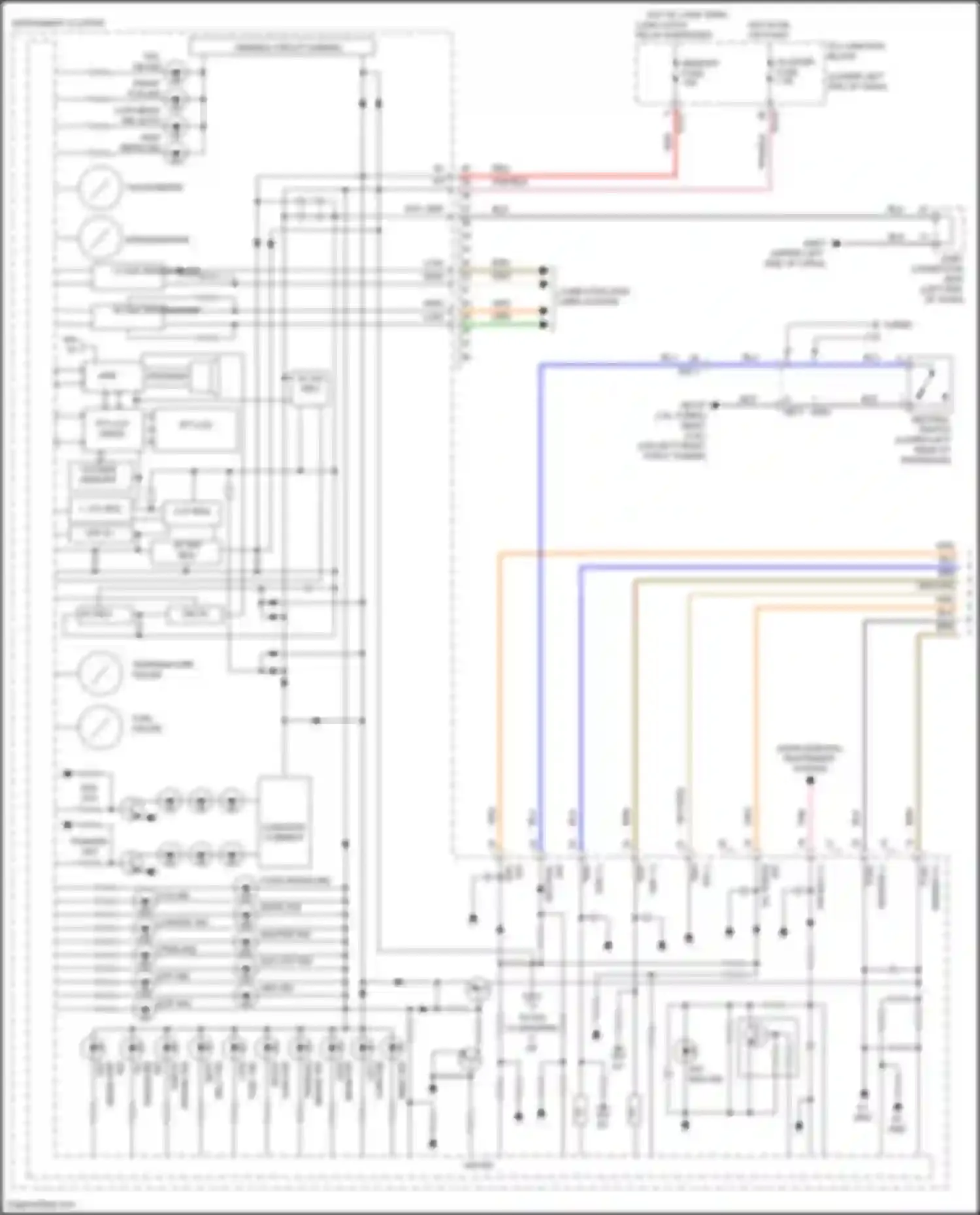 Forte Kia III facelift (2021-2024): Instrument cluster circuit, tft lcd (1 of 3)