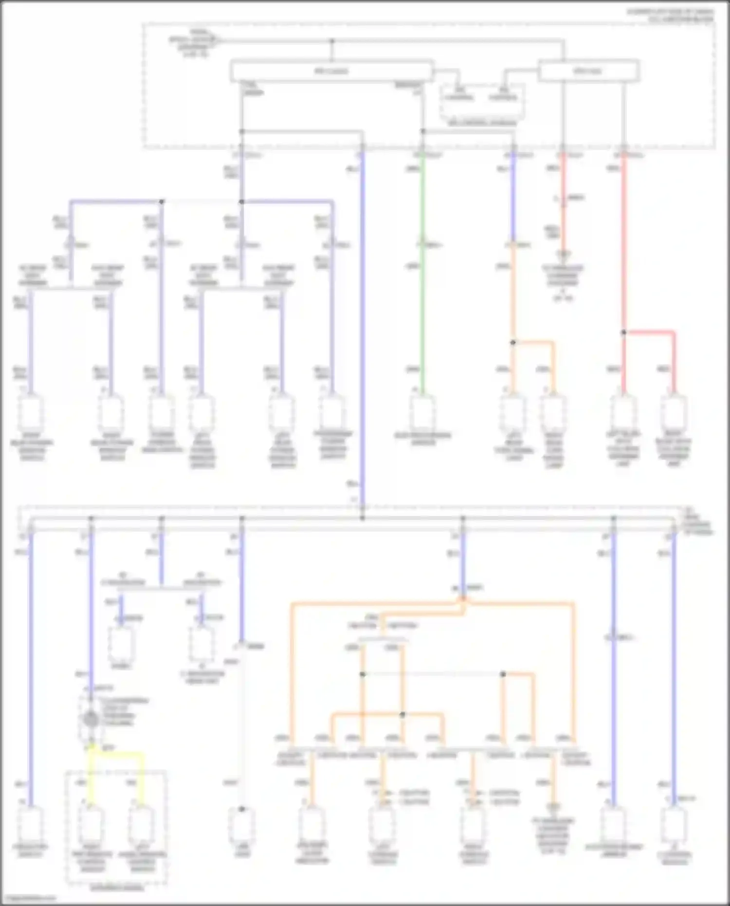 Wiring diagram a/c control module for Kia Forte III facelift (2021-2024) (4 of 24)
