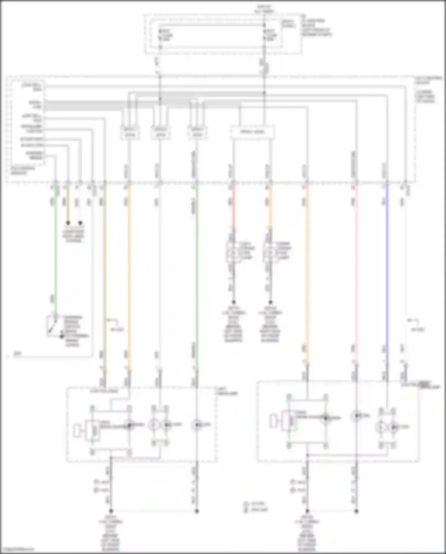 Wiring diagram dedicate drl rh for Kia Forte III facelift (2021-2024) (3 of 4)
