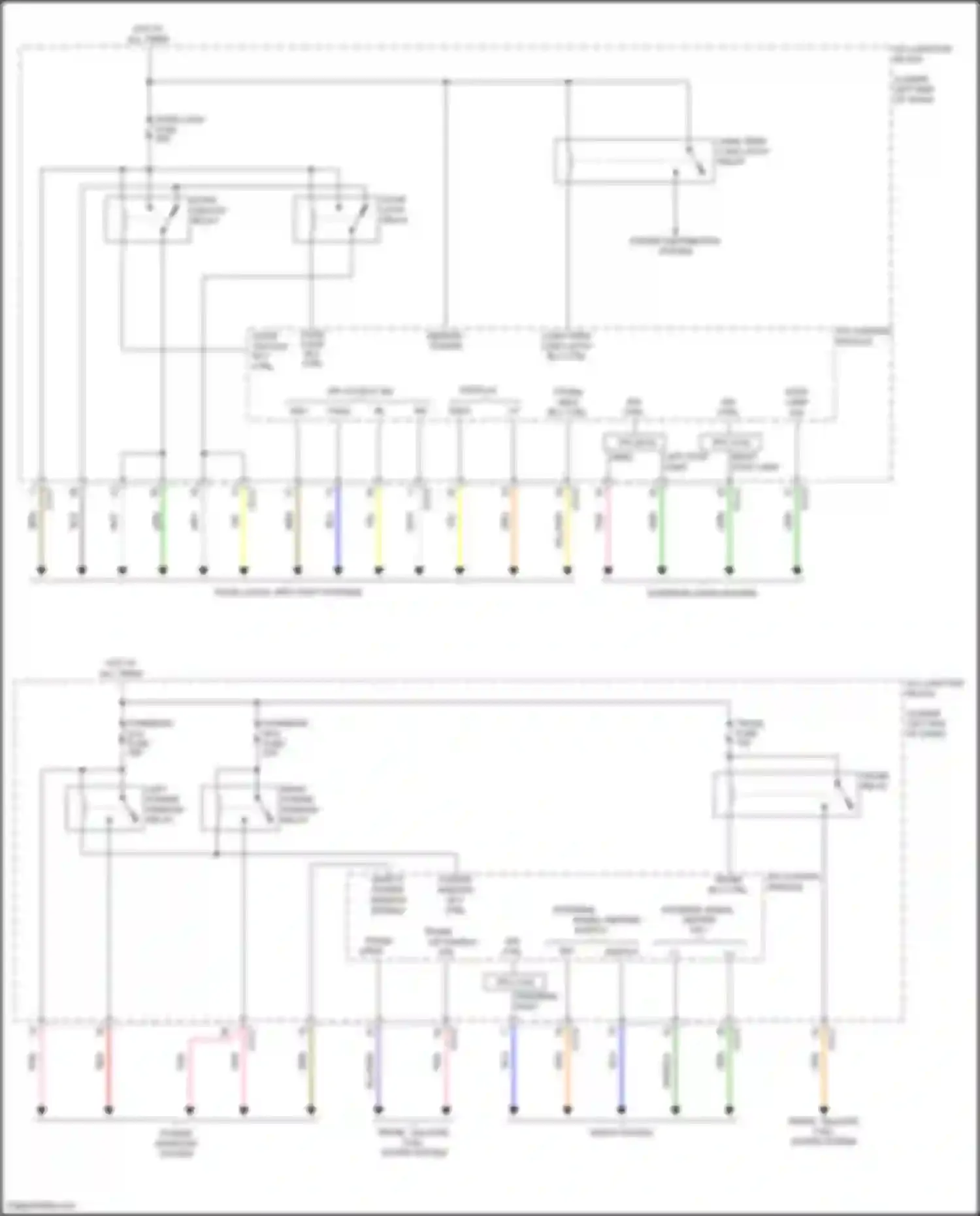 Wiring diagram door lock relay for Kia Forte III facelift (2021-2024) (5 of 6)