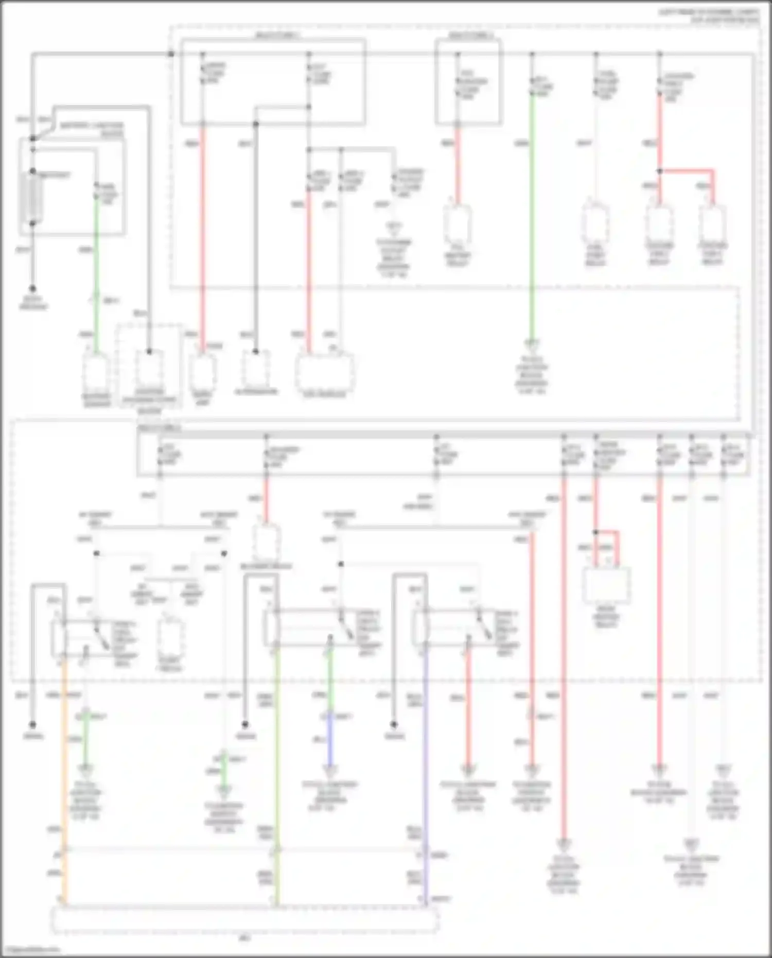 Wiring diagram ptc heater relay for Kia Forte III facelift (2021-2024) (7 of 8)