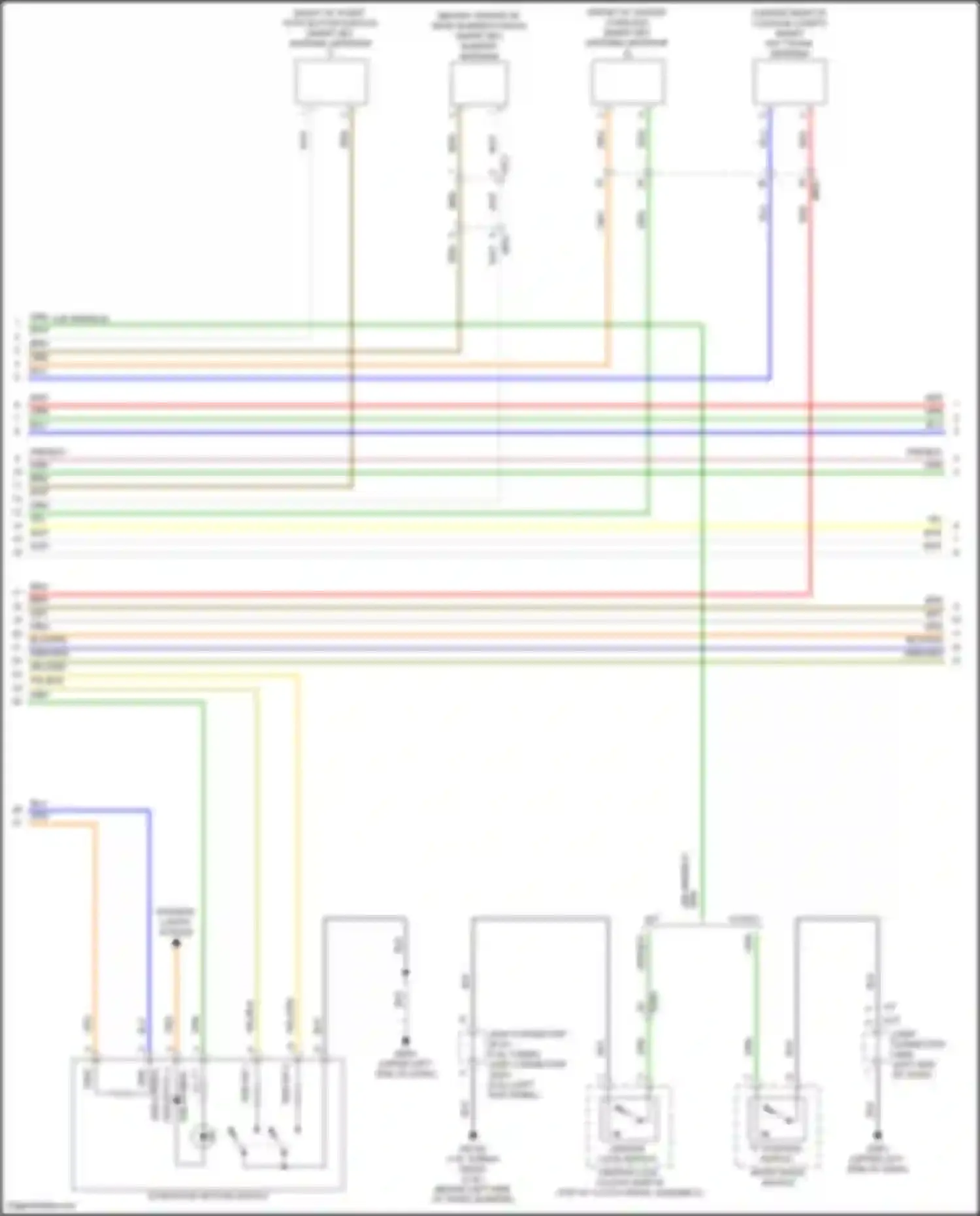 Wiring diagram start/stop button switch for Kia Forte III facelift (2021-2024) (4 of 5)